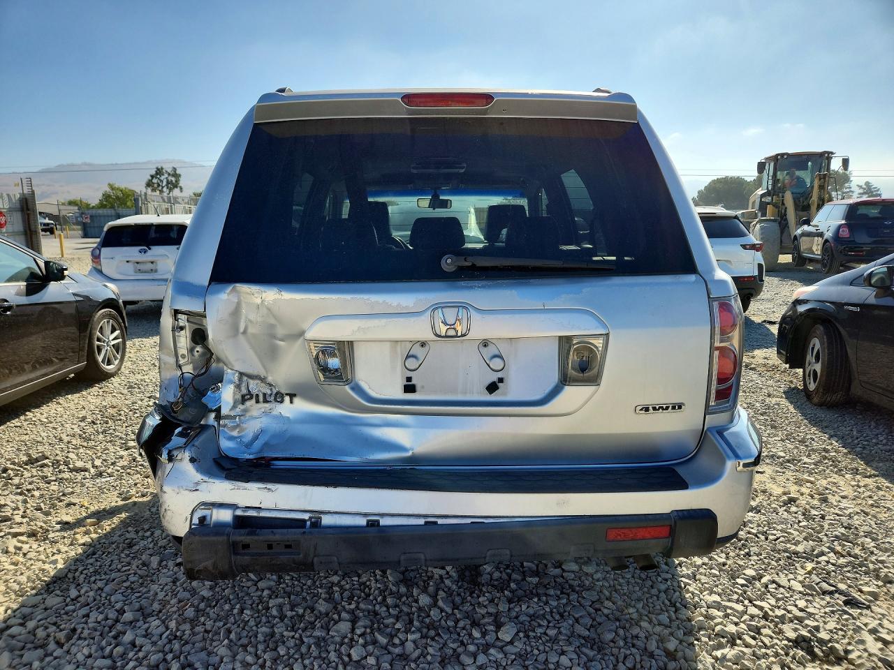 2007 Honda Pilot Exl Silver vin: 2HKYF18657H514097