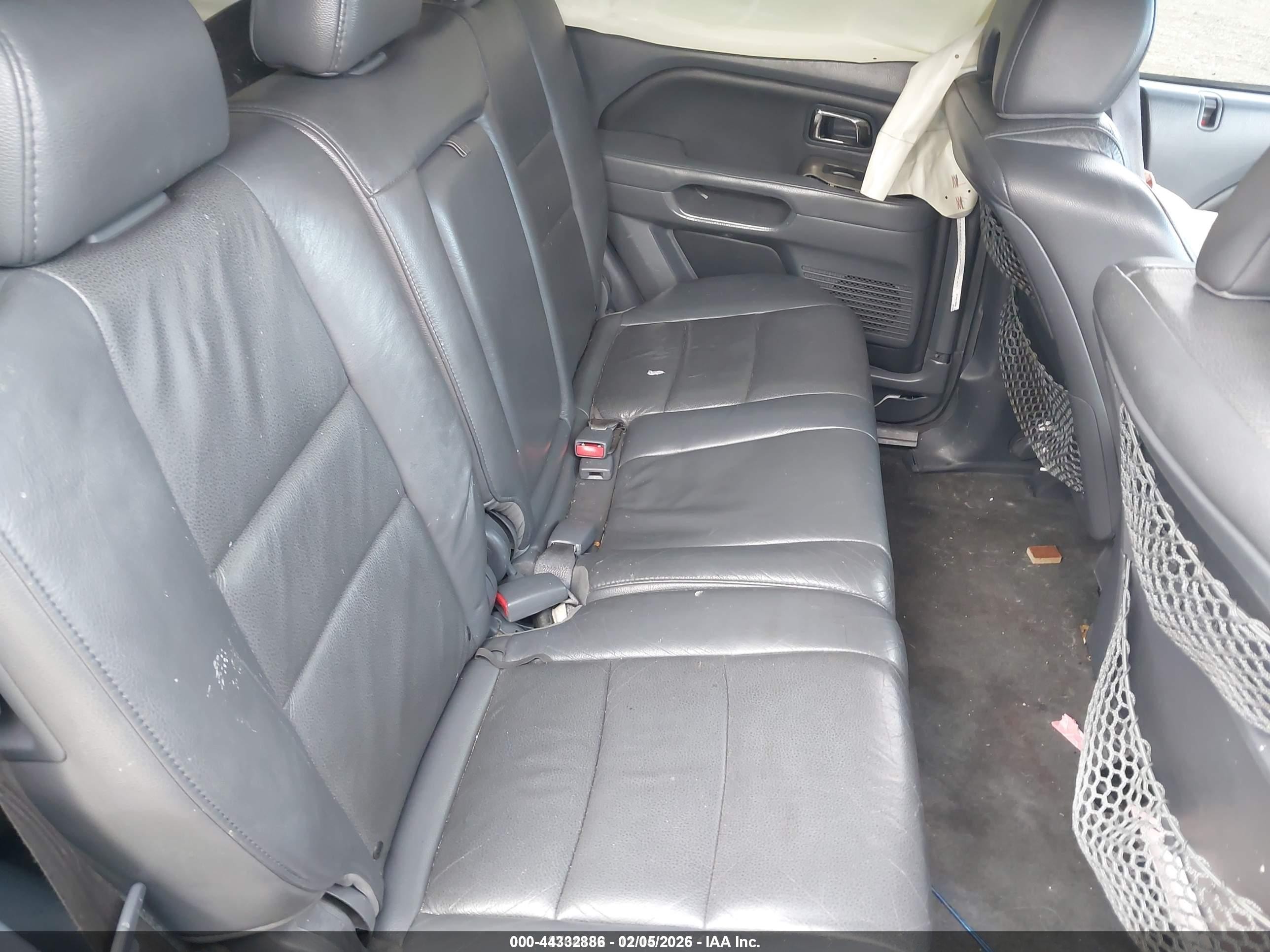 2007 Honda Pilot Ex-l Blue vin: 2HKYF18657H519624