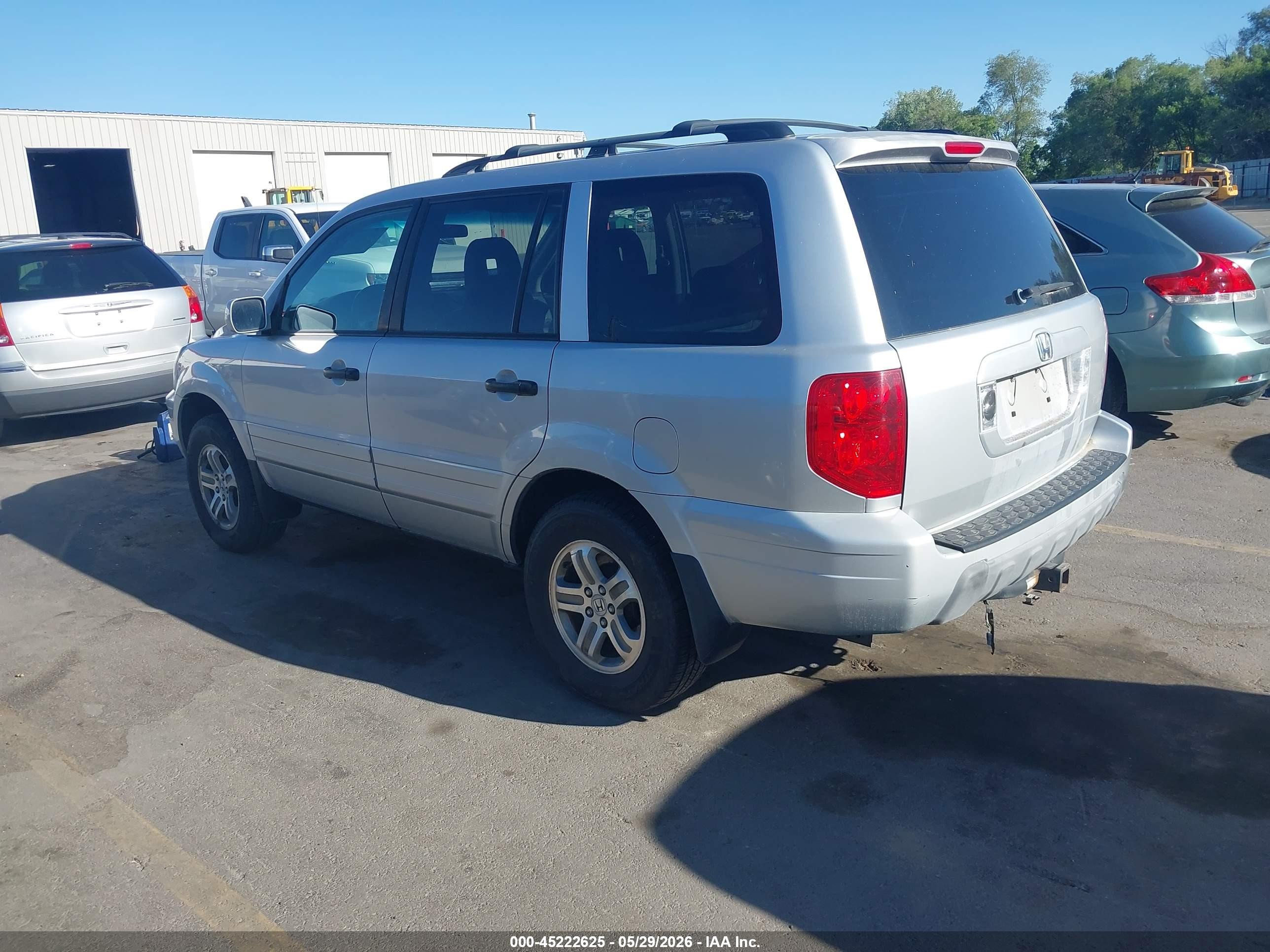 2003 Honda Pilot Ex-l Серебряный vin: 2HKYF18663H505287