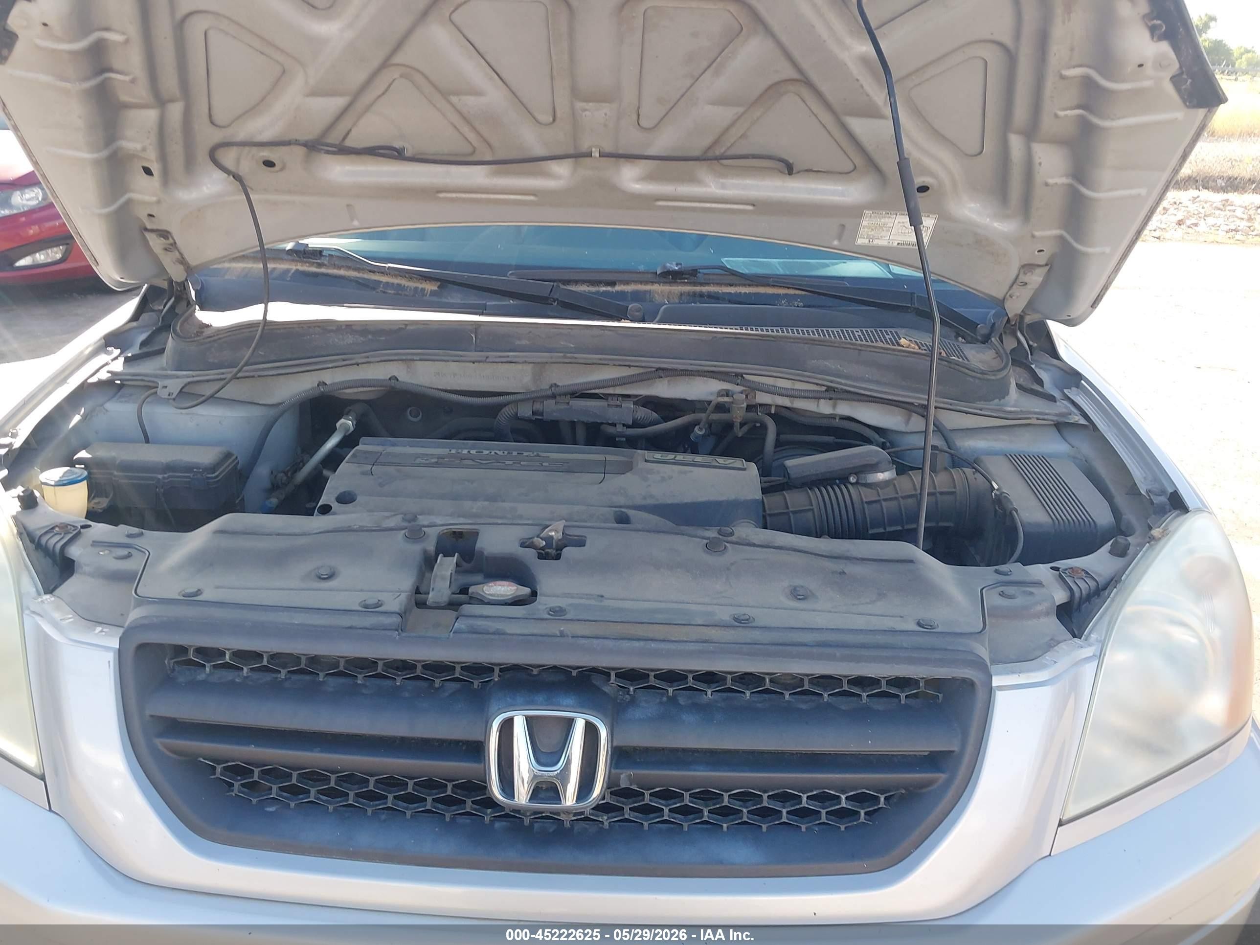 2003 Honda Pilot Ex-l Серебряный vin: 2HKYF18663H505287