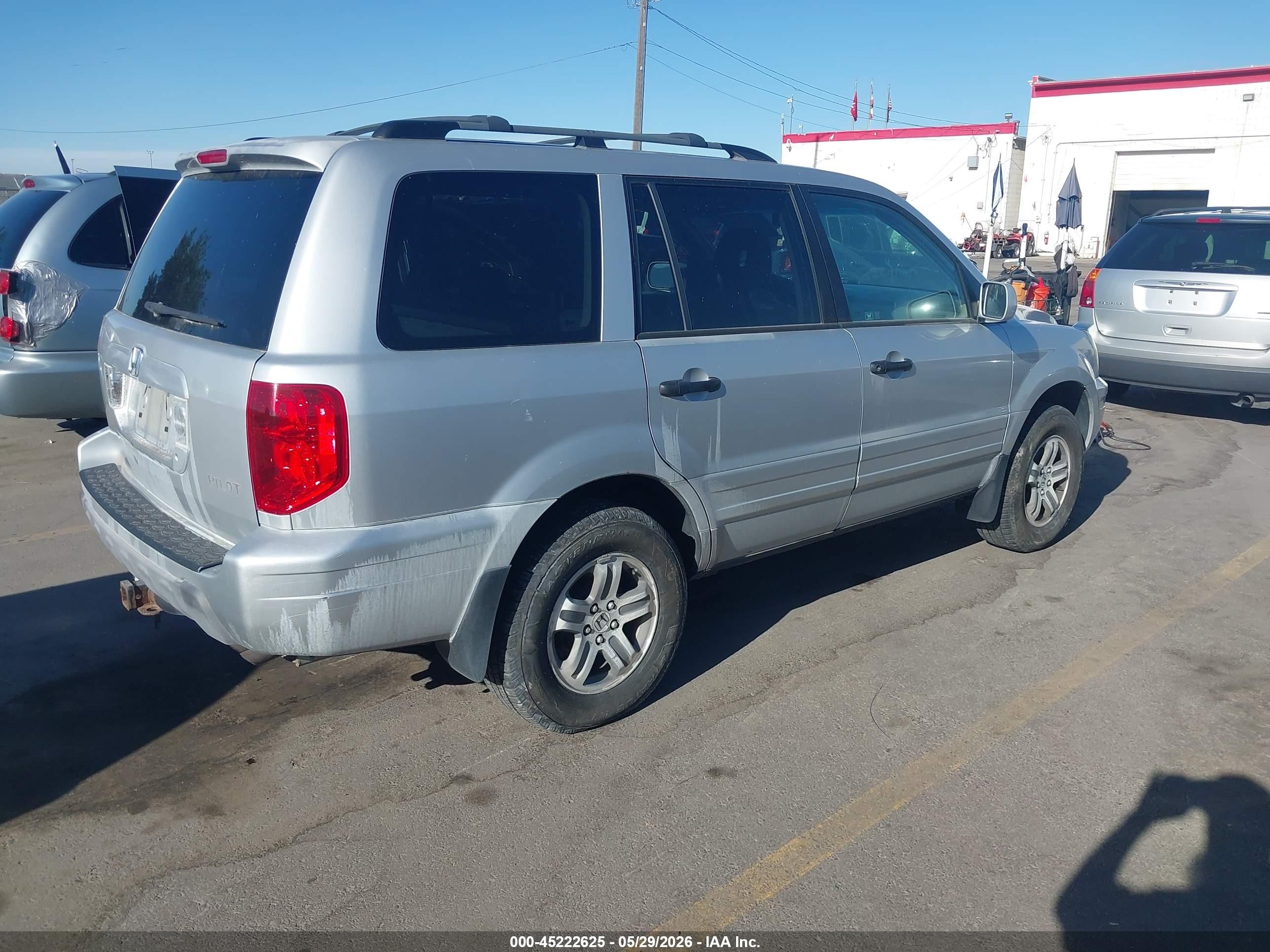 2003 Honda Pilot Ex-l Серебряный vin: 2HKYF18663H505287