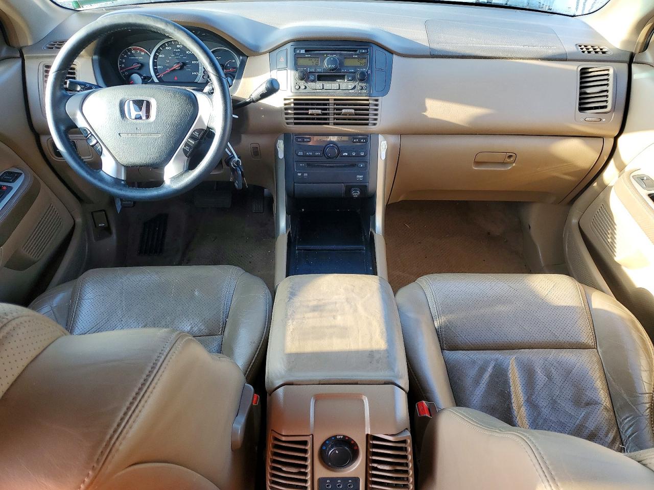 2003 Honda Pilot Exl Tan vin: 2HKYF18663H563612