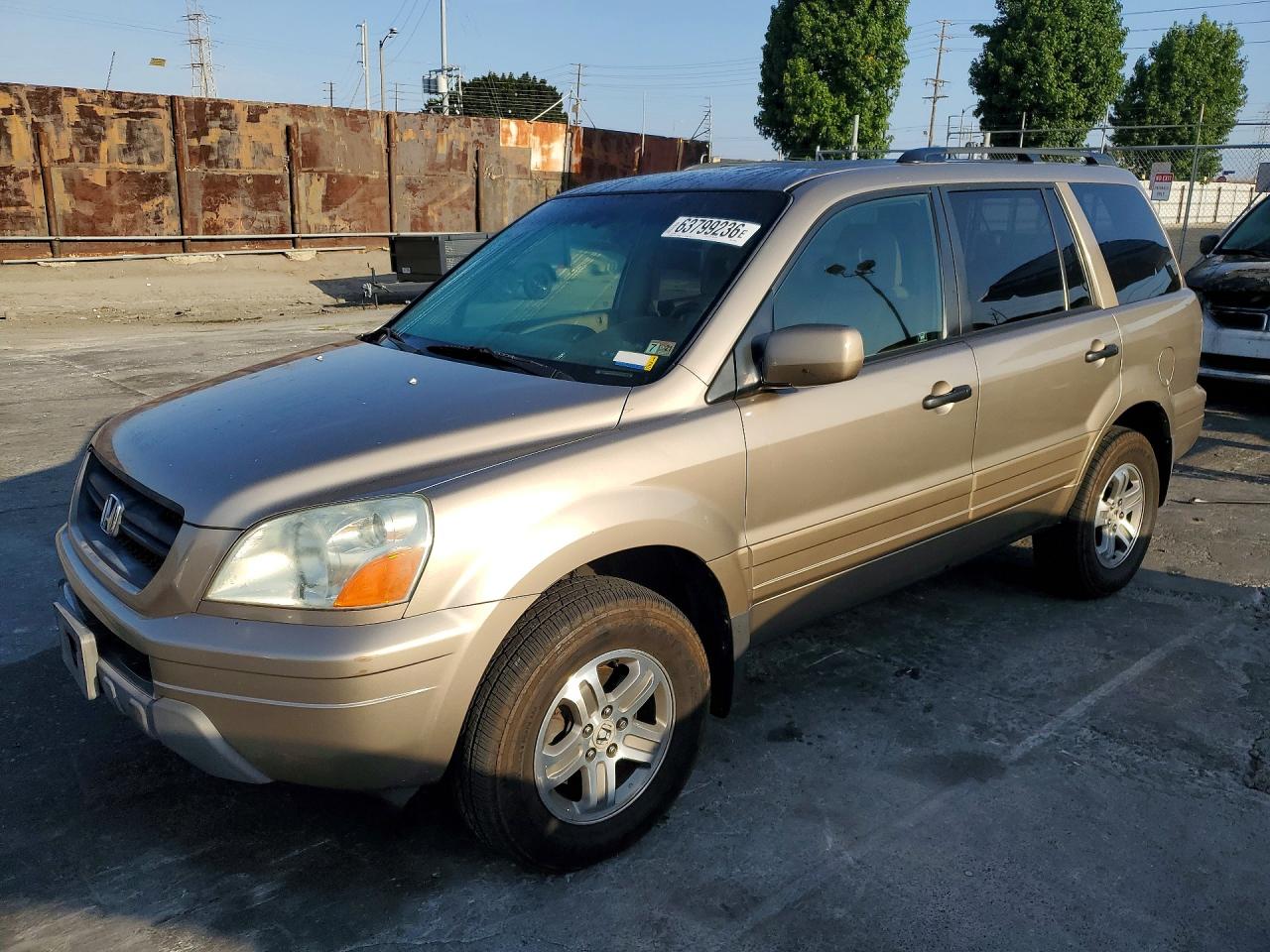 2003 Honda Pilot Exl Tan vin: 2HKYF18663H563612