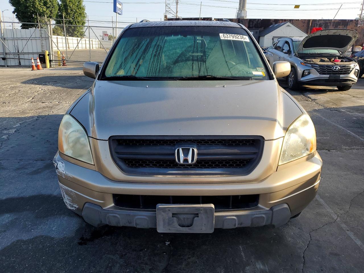 2003 Honda Pilot Exl Tan vin: 2HKYF18663H563612