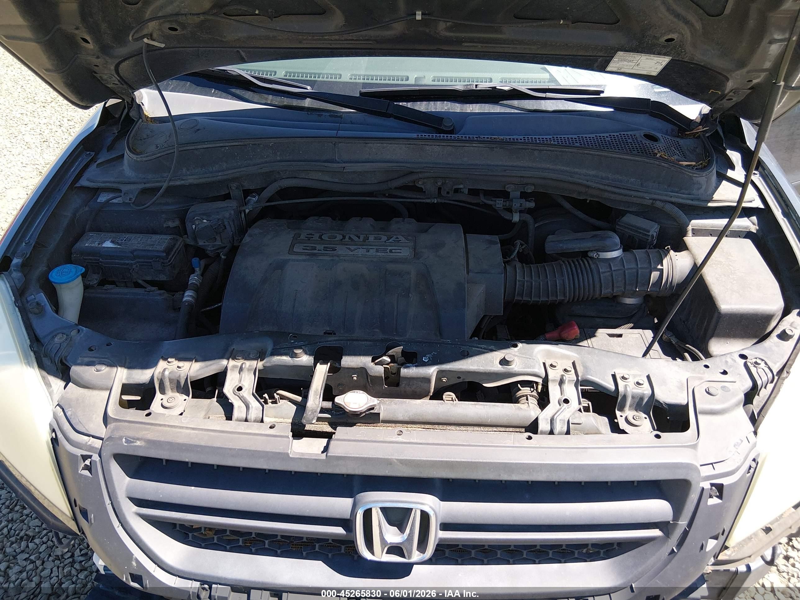 2005 Honda Pilot Ex-l Gray vin: 2HKYF18665H569672