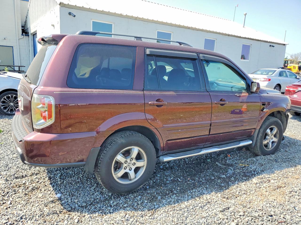 2007 Honda Pilot Exl Бордовый vin: 2HKYF18667H526081