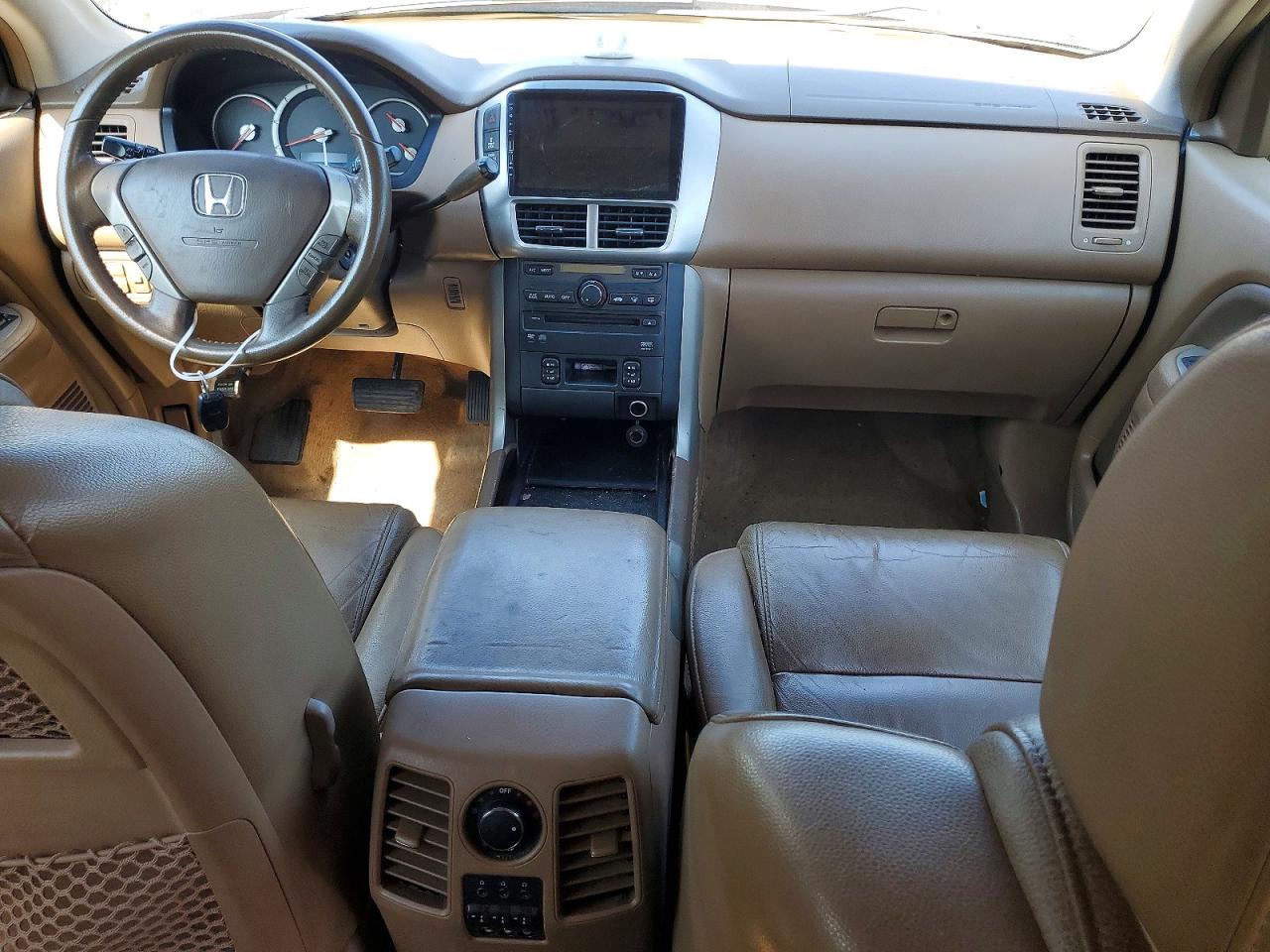 2007 Honda Pilot Exl Бордовый vin: 2HKYF18667H526081