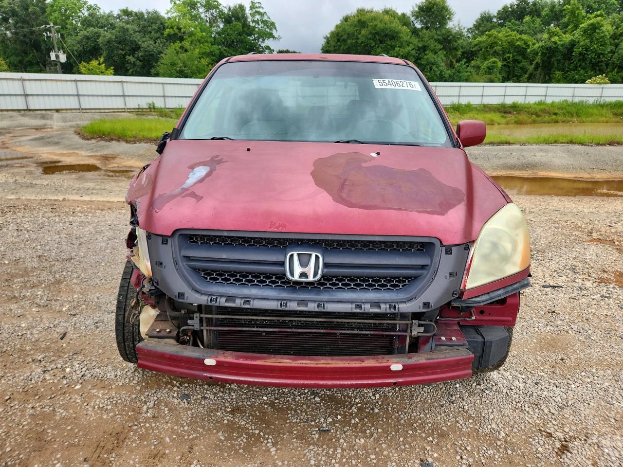 2003 Honda Pilot Exl Red vin: 2HKYF18673H501586