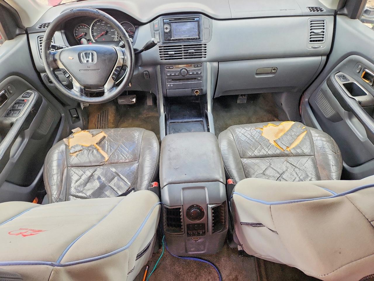 2003 Honda Pilot Exl Red vin: 2HKYF18673H501586