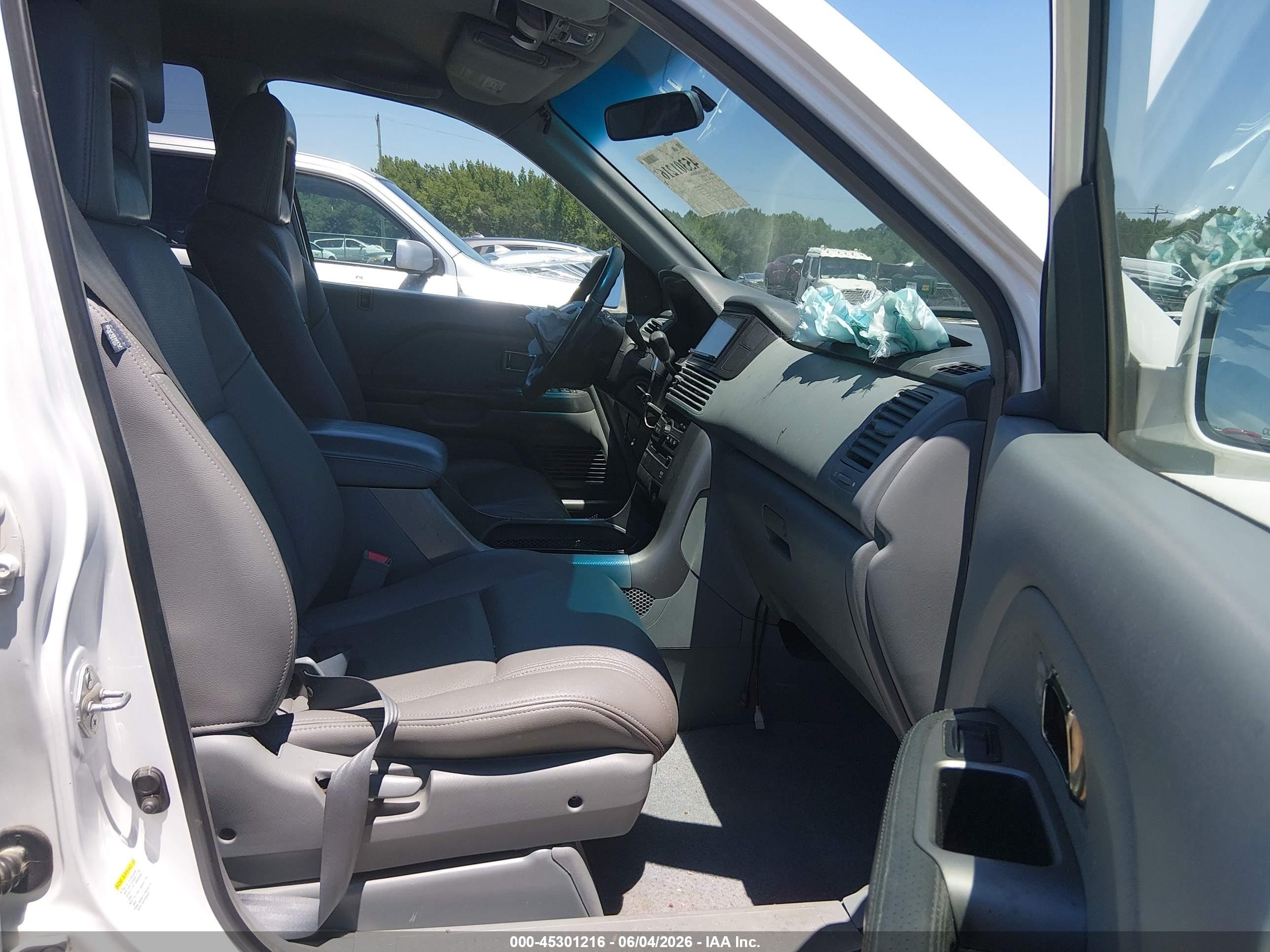 2003 Honda Pilot Ex-l White vin: 2HKYF18673H512264
