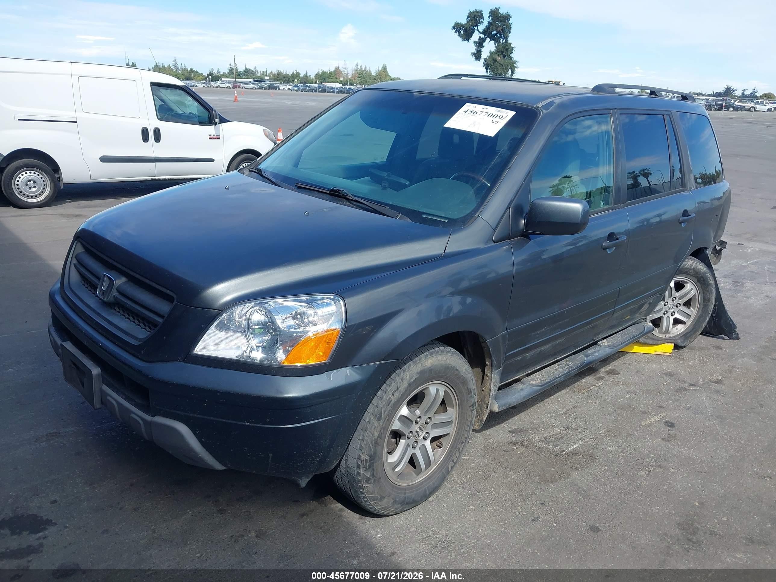 2003 Honda Pilot Ex-l Серый vin: 2HKYF18673H529324