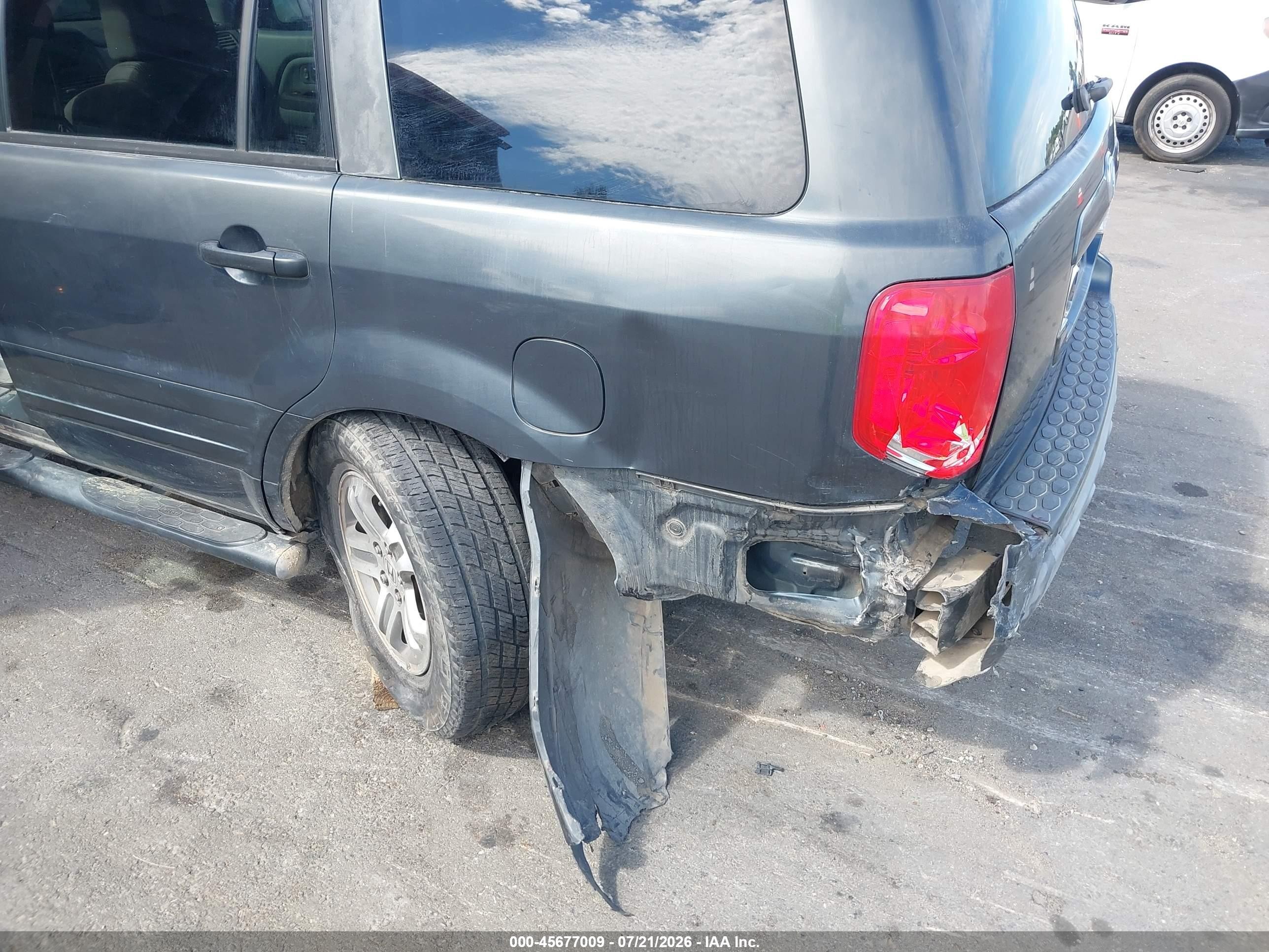 2003 Honda Pilot Ex-l Серый vin: 2HKYF18673H529324