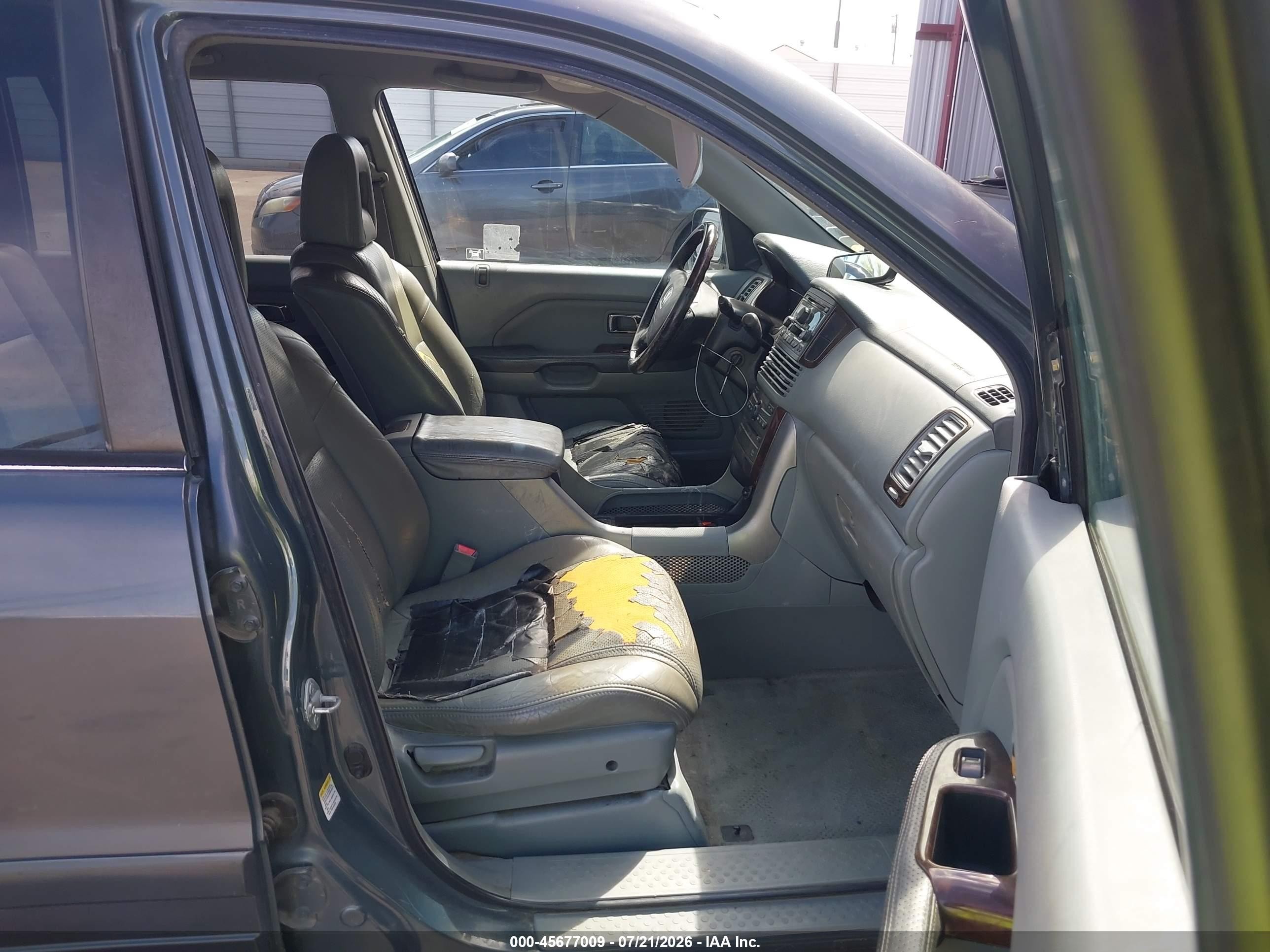 2003 Honda Pilot Ex-l Серый vin: 2HKYF18673H529324