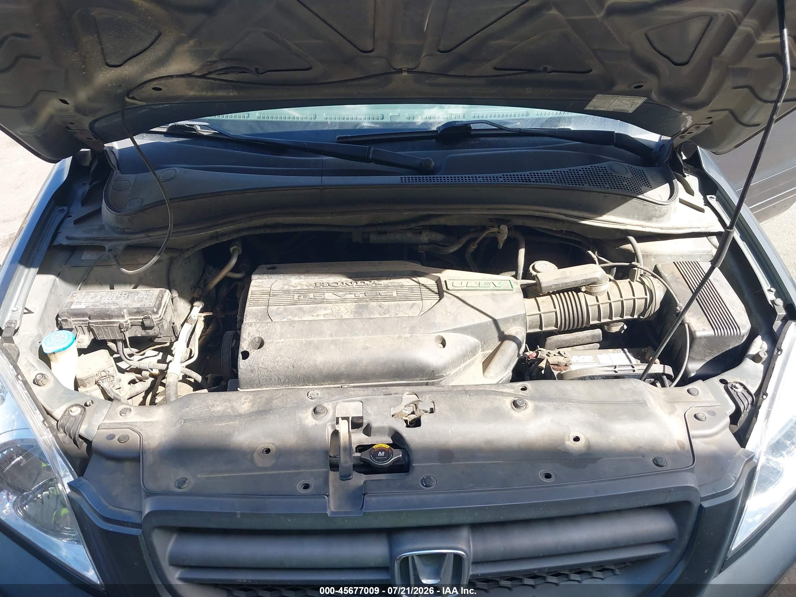 2003 Honda Pilot Ex-l Серый vin: 2HKYF18673H529324