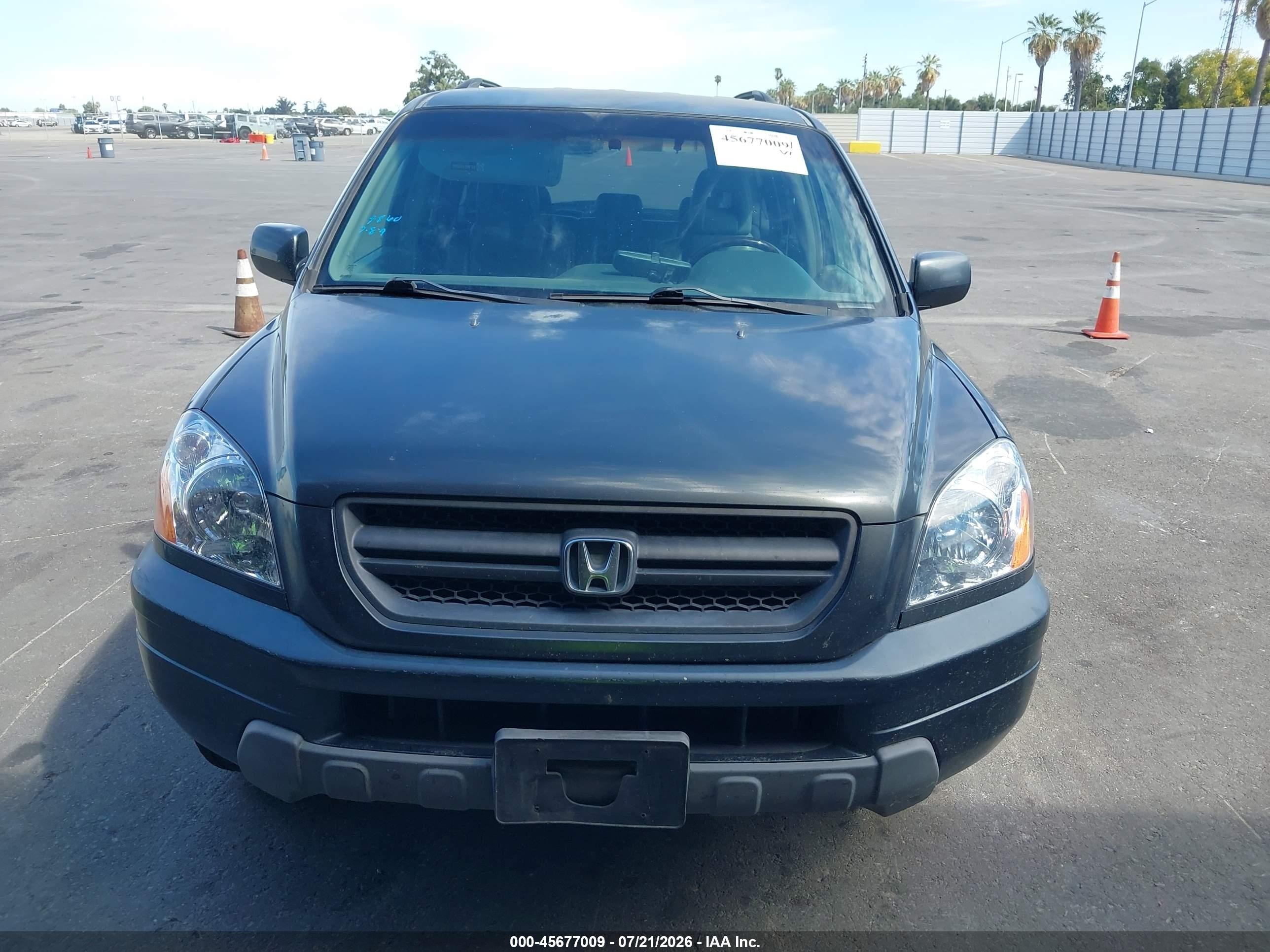2003 Honda Pilot Ex-l Серый vin: 2HKYF18673H529324