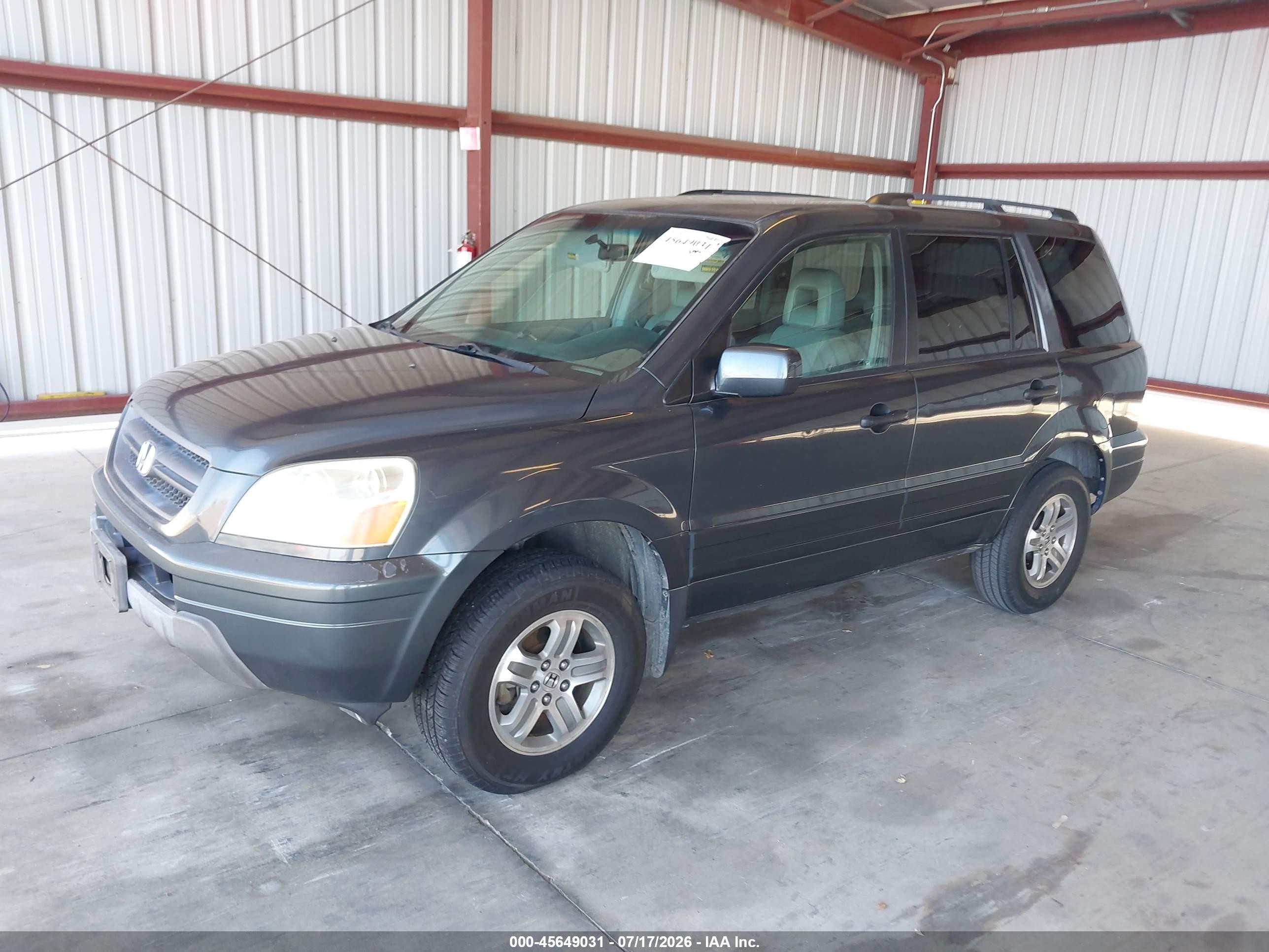 2003 Honda Pilot Ex-l Green vin: 2HKYF18673H602899