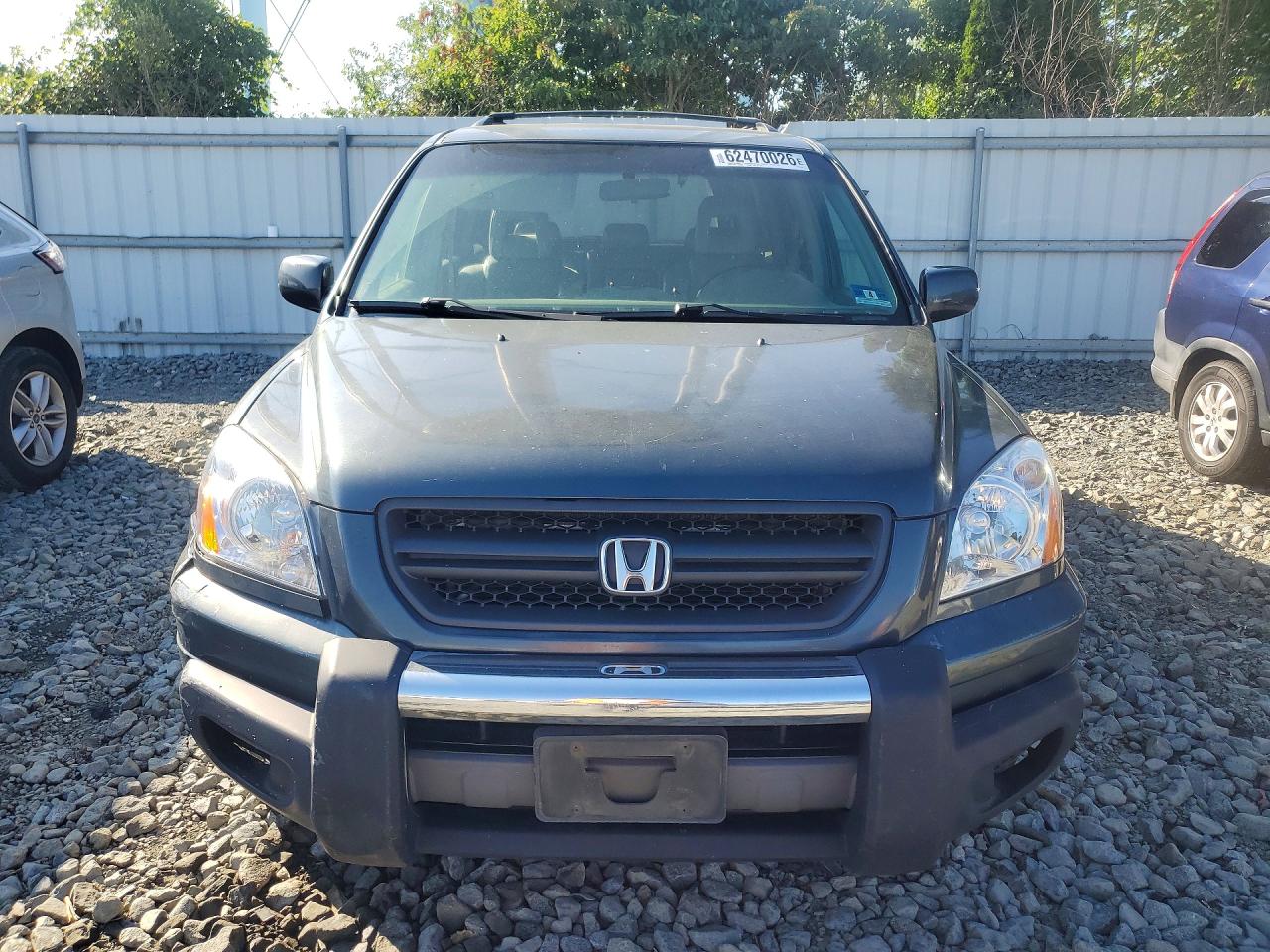 2003 Honda Pilot Exl Gray vin: 2HKYF18673H610596