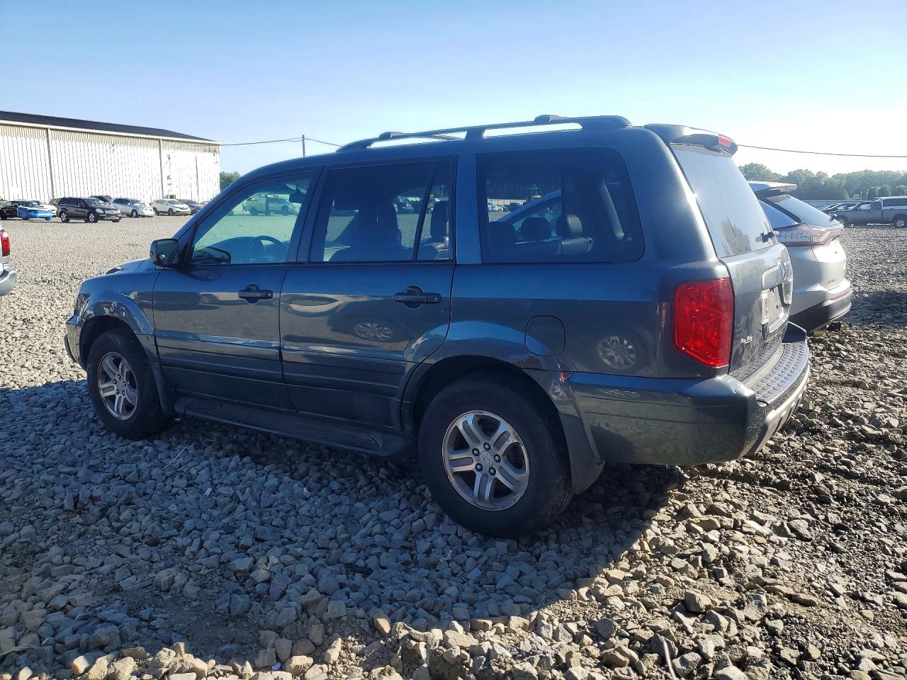 2003 Honda Pilot Exl Gray vin: 2HKYF18673H610596