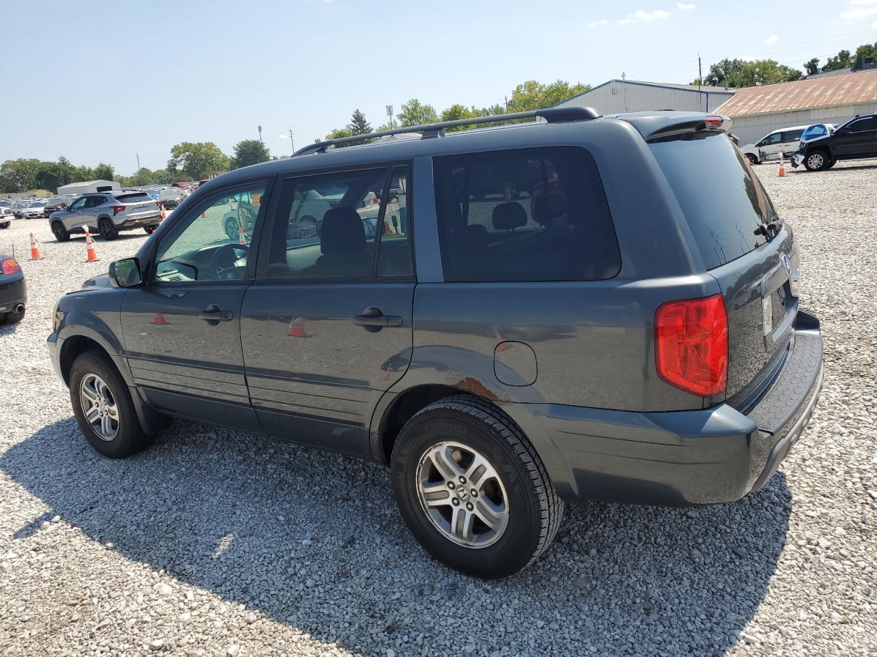 2004 Honda Pilot Exl Синий vin: 2HKYF18674H530605