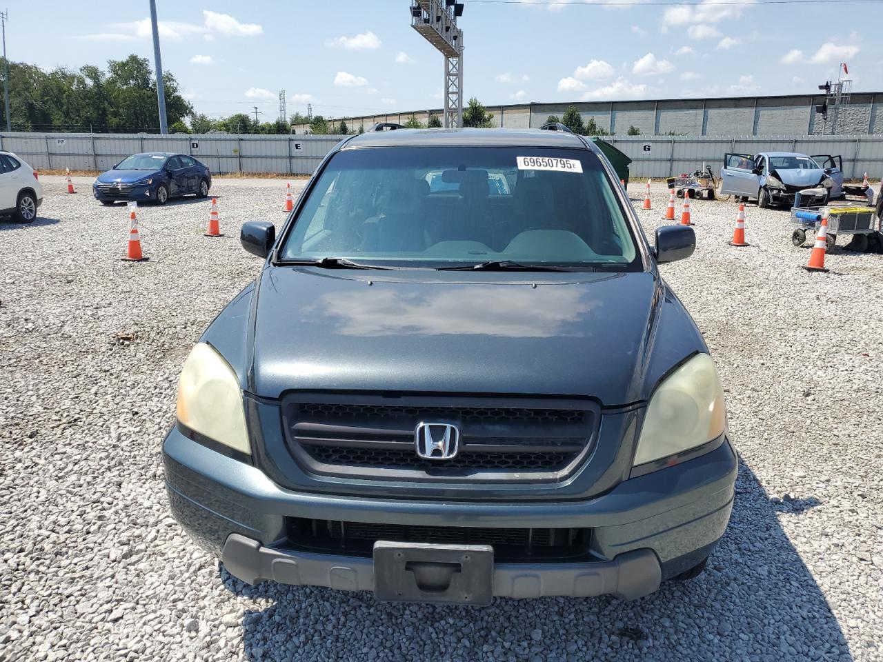 2004 Honda Pilot Exl Синий vin: 2HKYF18674H530605