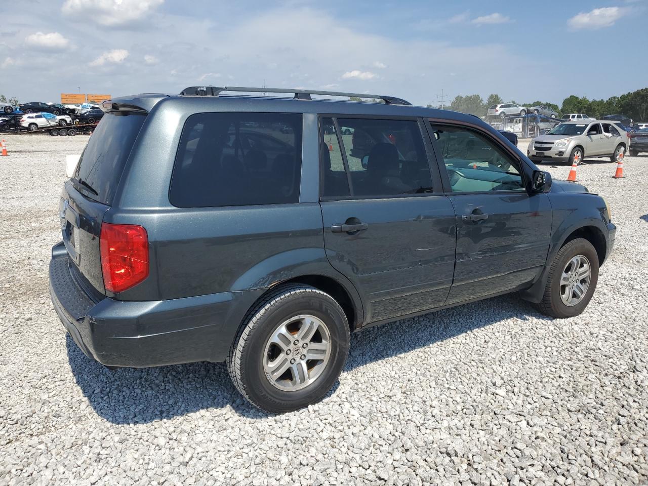 2004 Honda Pilot Exl Синий vin: 2HKYF18674H530605