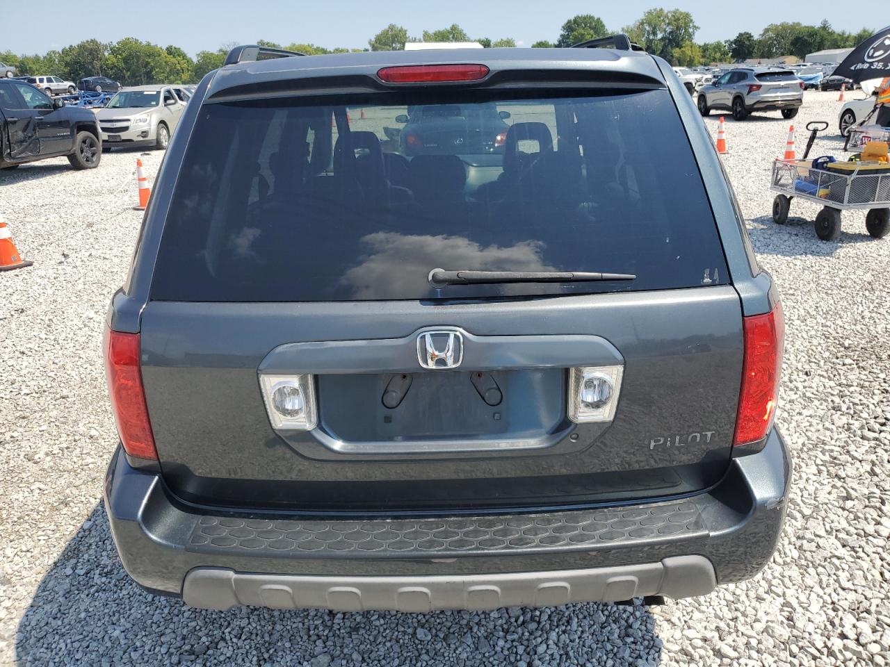 2004 Honda Pilot Exl Синий vin: 2HKYF18674H530605