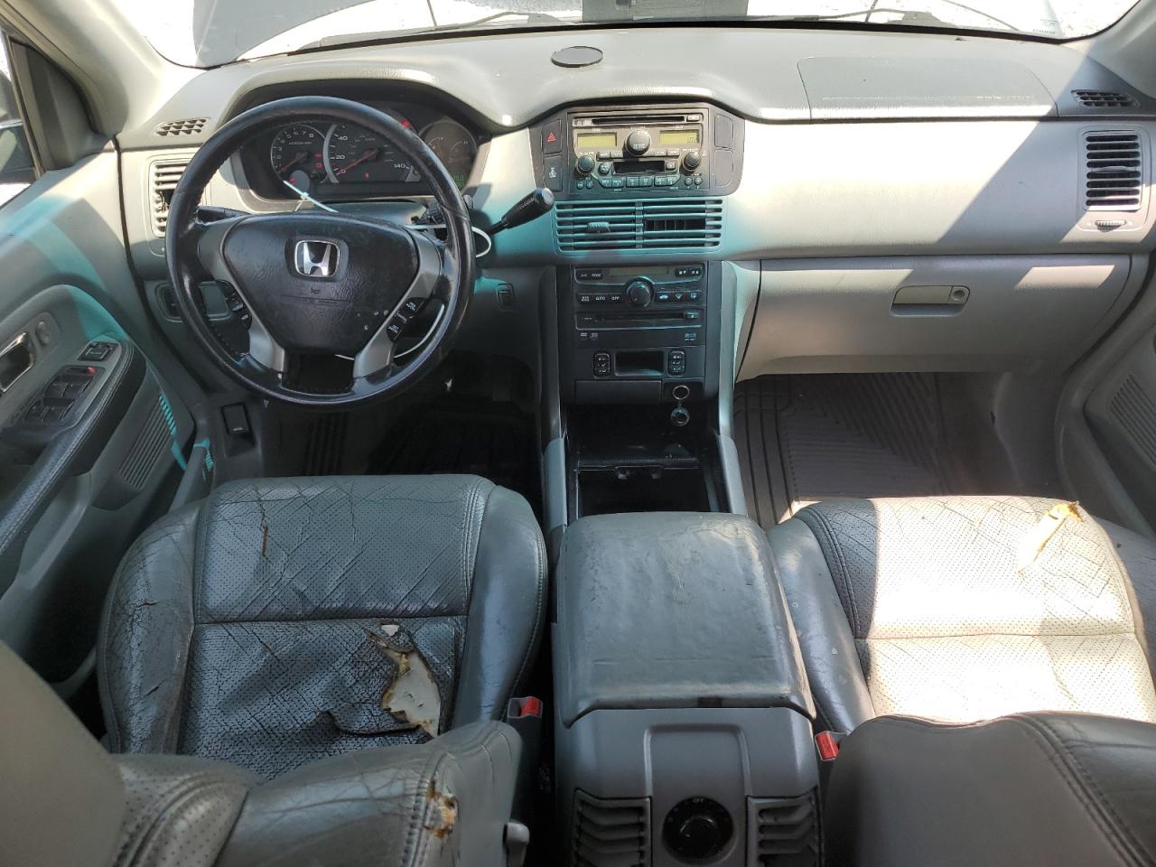 2004 Honda Pilot Exl Синий vin: 2HKYF18674H530605