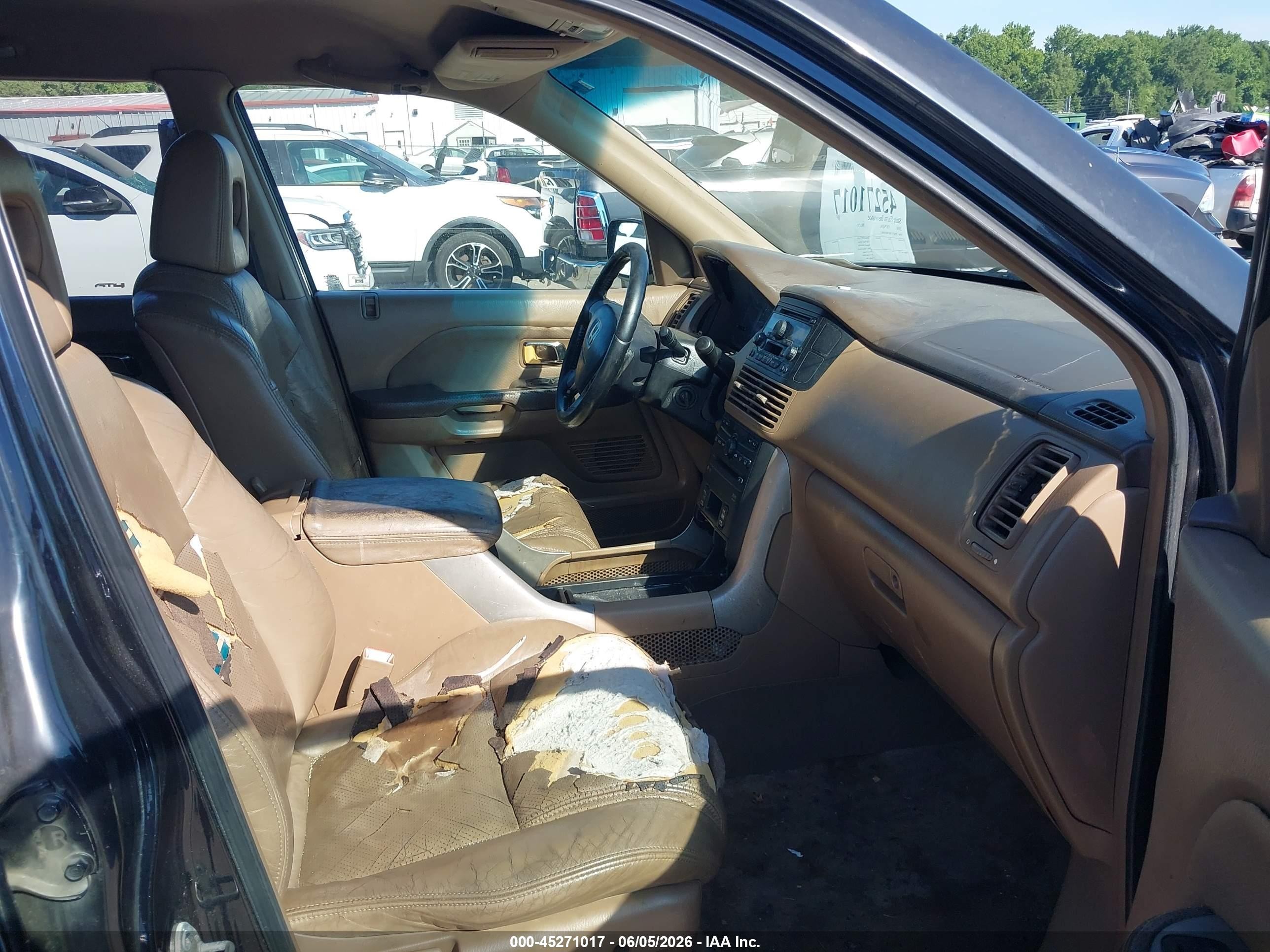 2004 Honda Pilot Ex-l Black vin: 2HKYF18674H569811