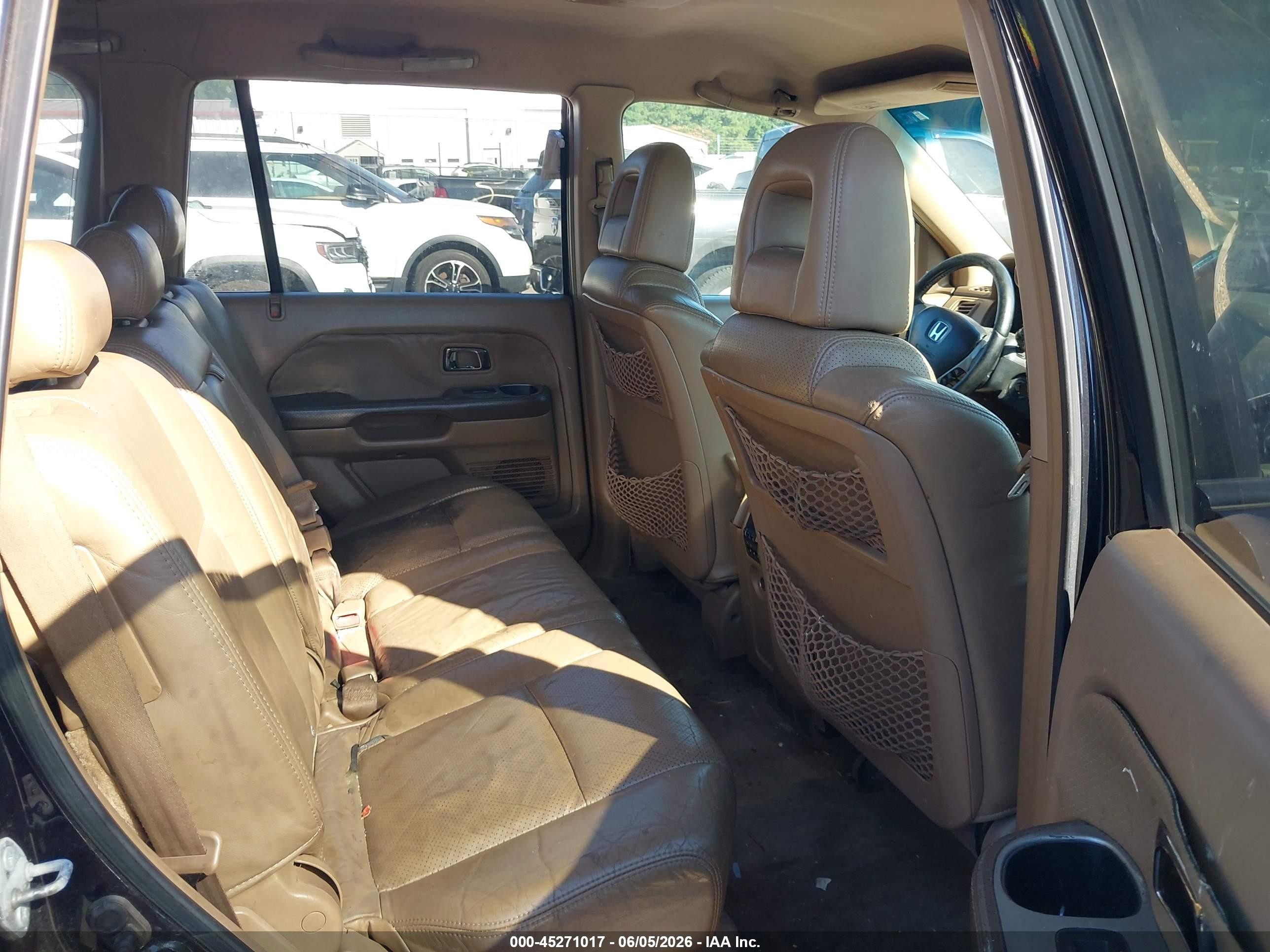 2004 Honda Pilot Ex-l Black vin: 2HKYF18674H569811