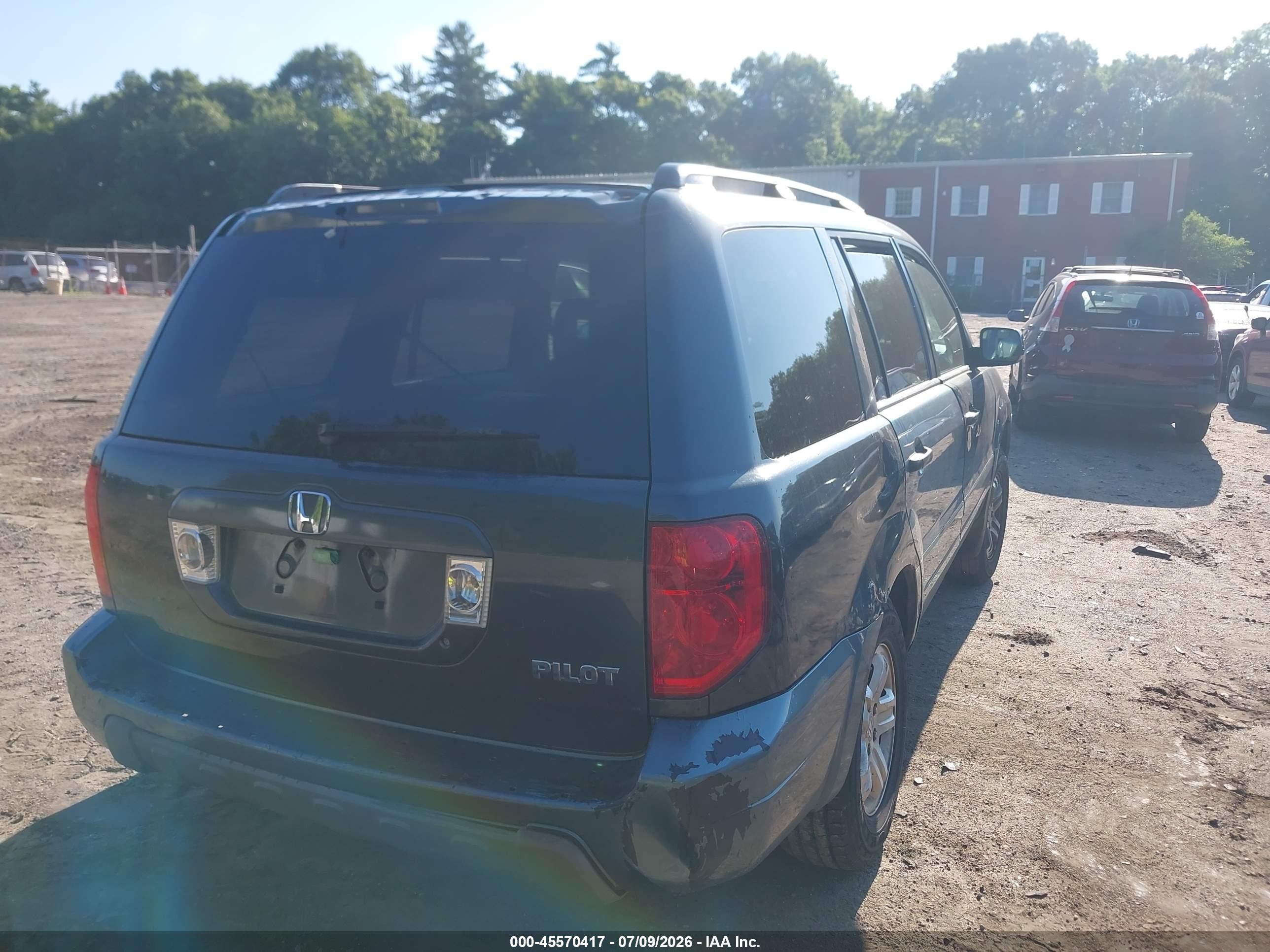 2004 Honda Pilot Ex-l Синий vin: 2HKYF18674H578489