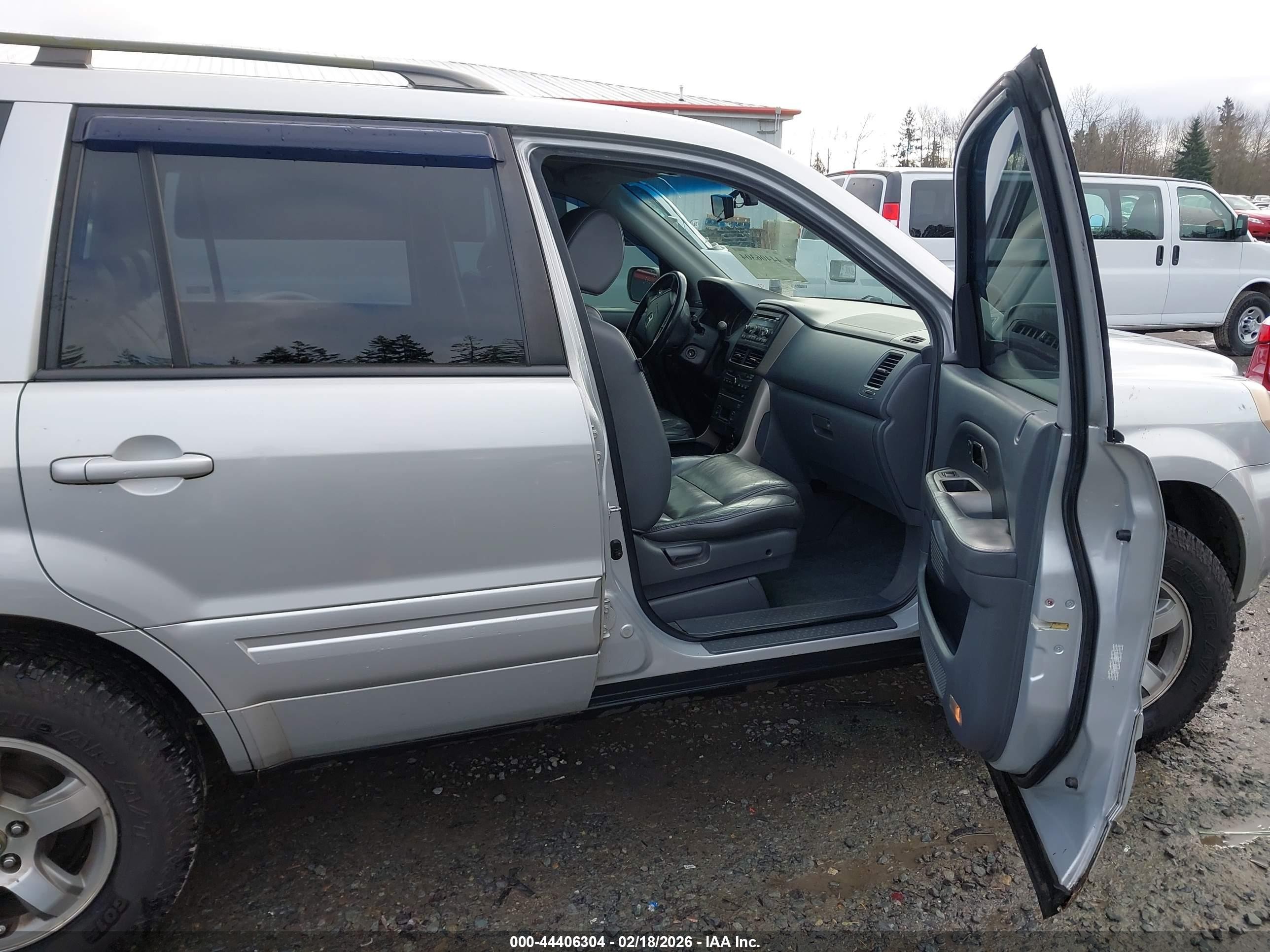 2006 Honda Pilot Ex-l Серебряный vin: 2HKYF18676H515203