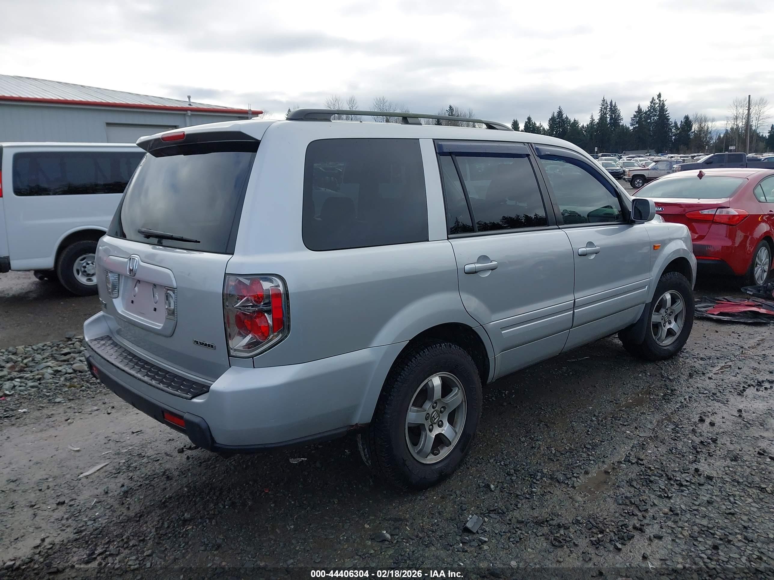 2006 Honda Pilot Ex-l Серебряный vin: 2HKYF18676H515203