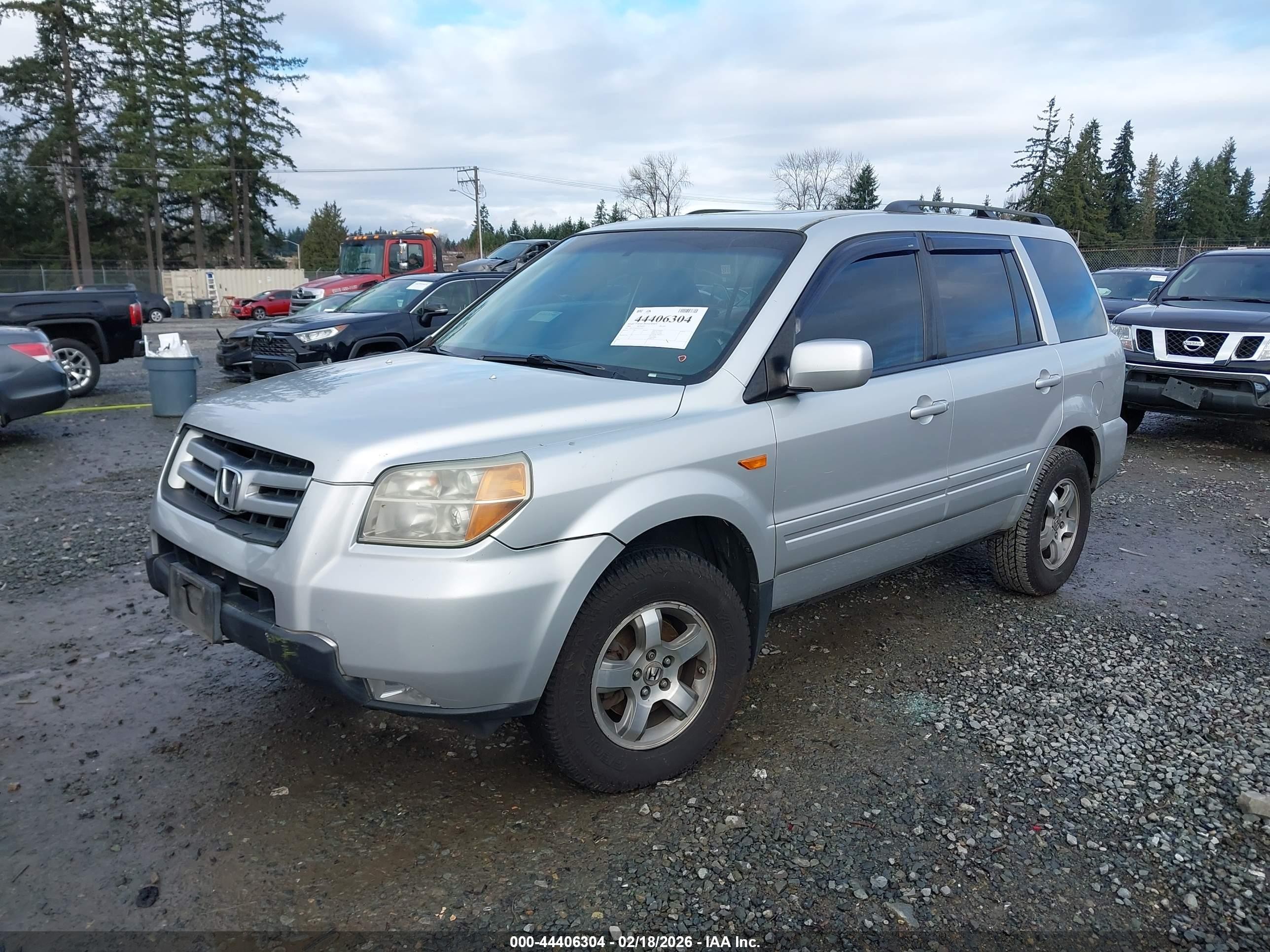 2006 Honda Pilot Ex-l Серебряный vin: 2HKYF18676H515203