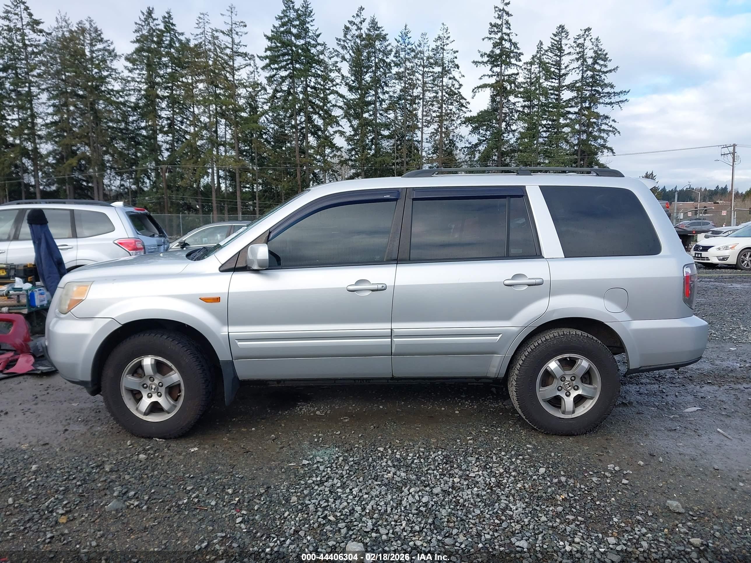 2006 Honda Pilot Ex-l Серебряный vin: 2HKYF18676H515203