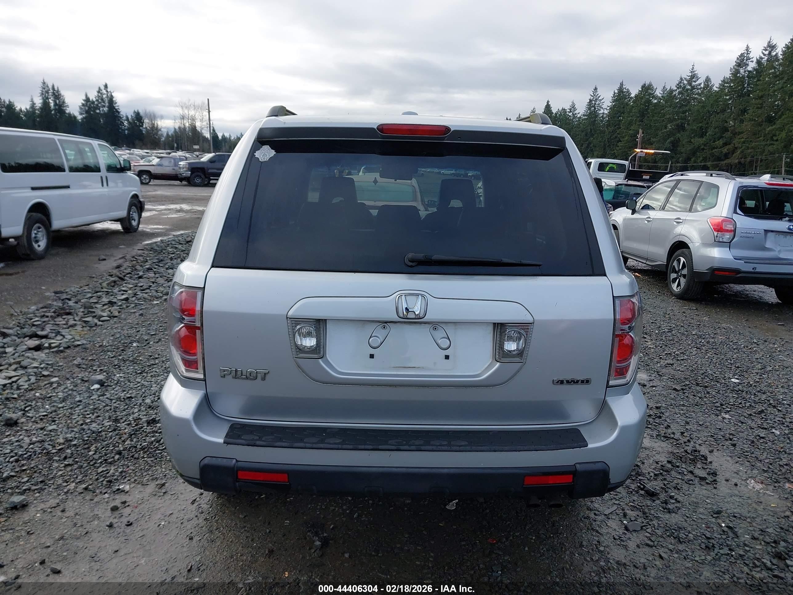 2006 Honda Pilot Ex-l Серебряный vin: 2HKYF18676H515203