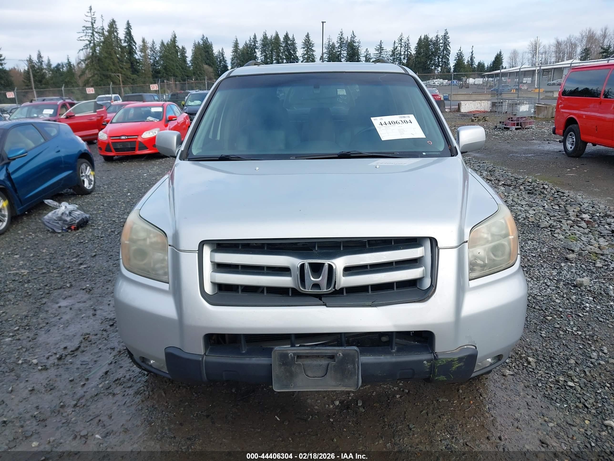 2006 Honda Pilot Ex-l Серебряный vin: 2HKYF18676H515203