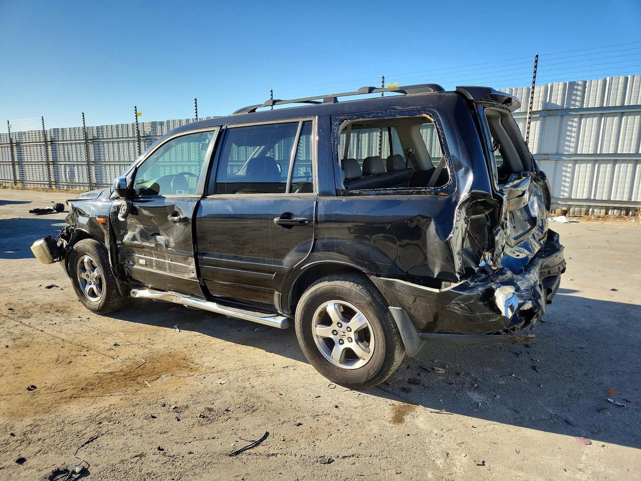 2006 Honda Pilot Ex Black vin: 2HKYF18676H526539