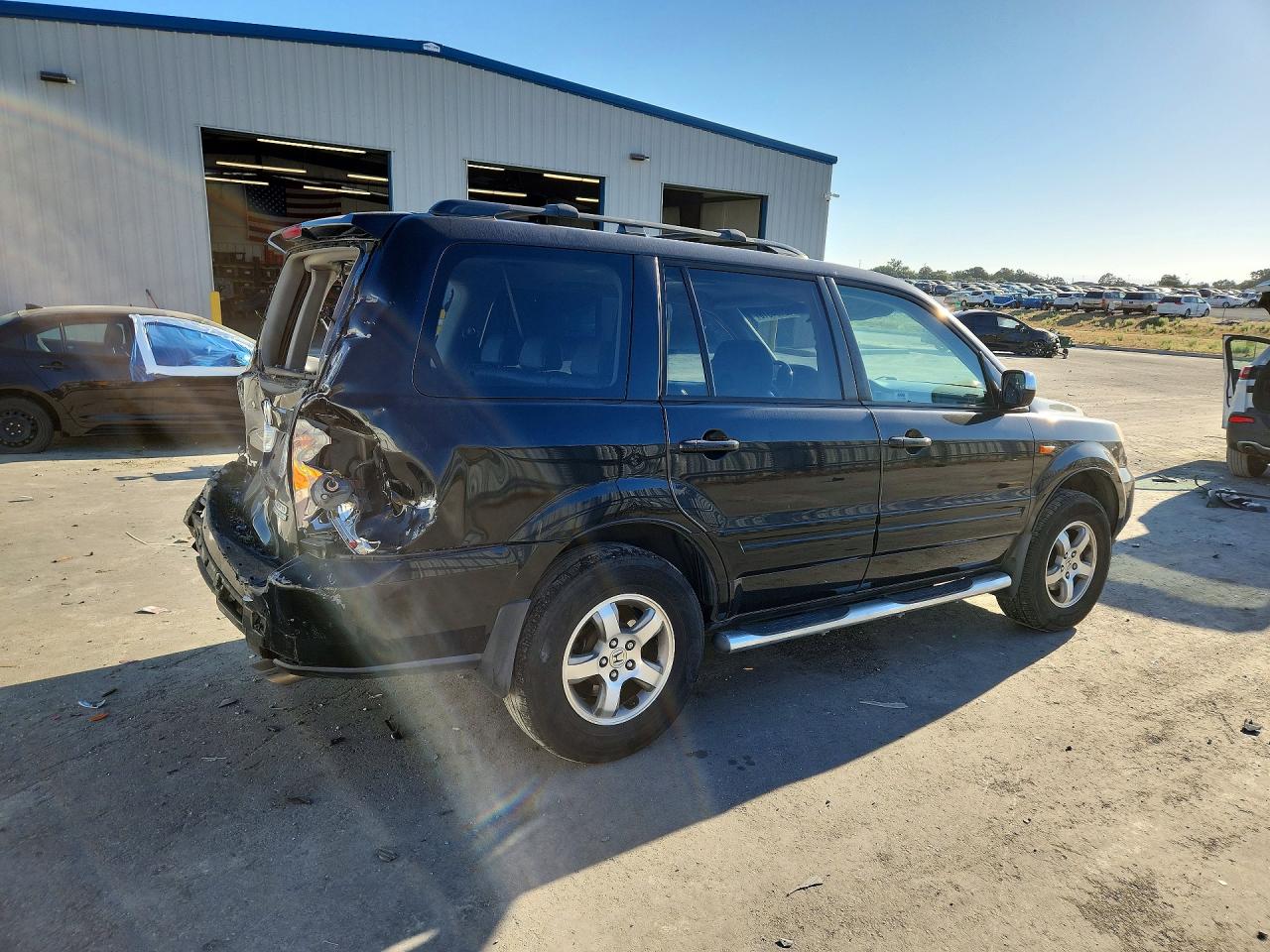 2006 Honda Pilot Ex Black vin: 2HKYF18676H526539