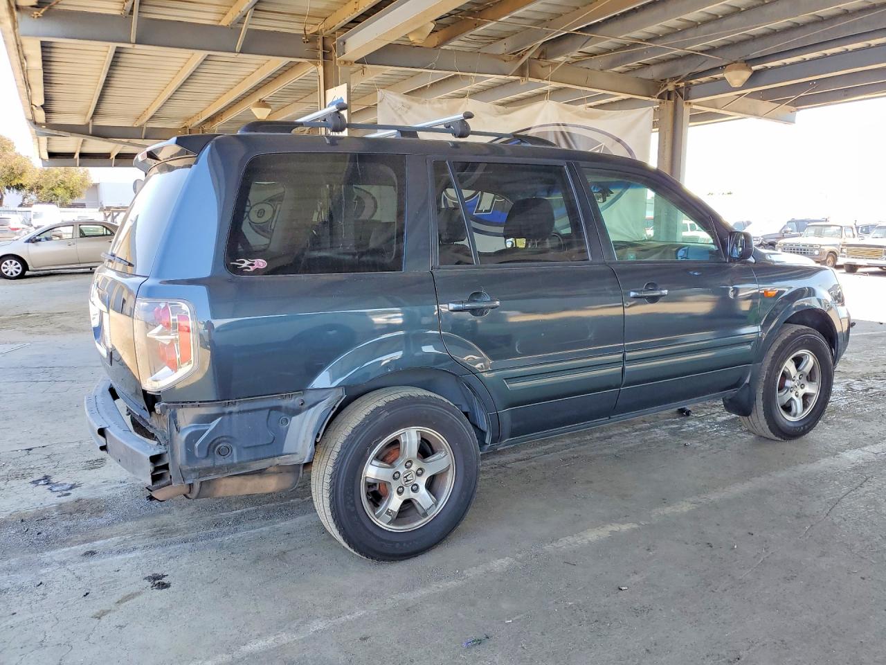 2006 Honda Pilot Ex Gray vin: 2HKYF18676H531580