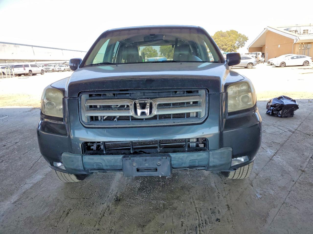 2006 Honda Pilot Ex Gray vin: 2HKYF18676H531580