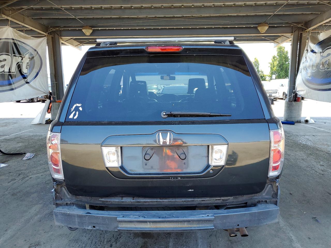 2006 Honda Pilot Ex Gray vin: 2HKYF18676H531580