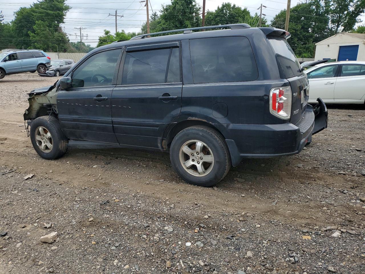 2006 Honda Pilot Ex Black vin: 2HKYF18676H539016