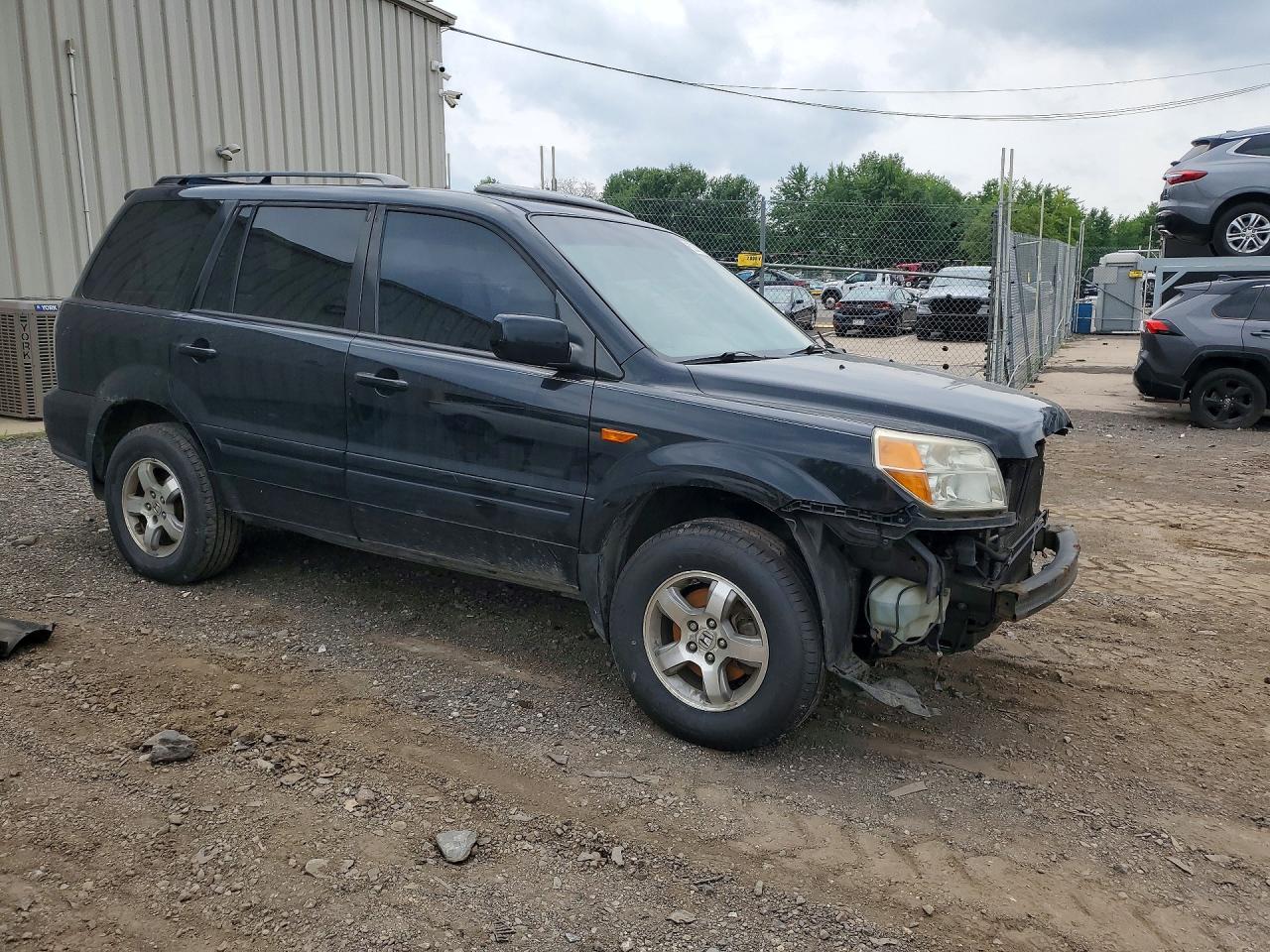 2006 Honda Pilot Ex Black vin: 2HKYF18676H539016