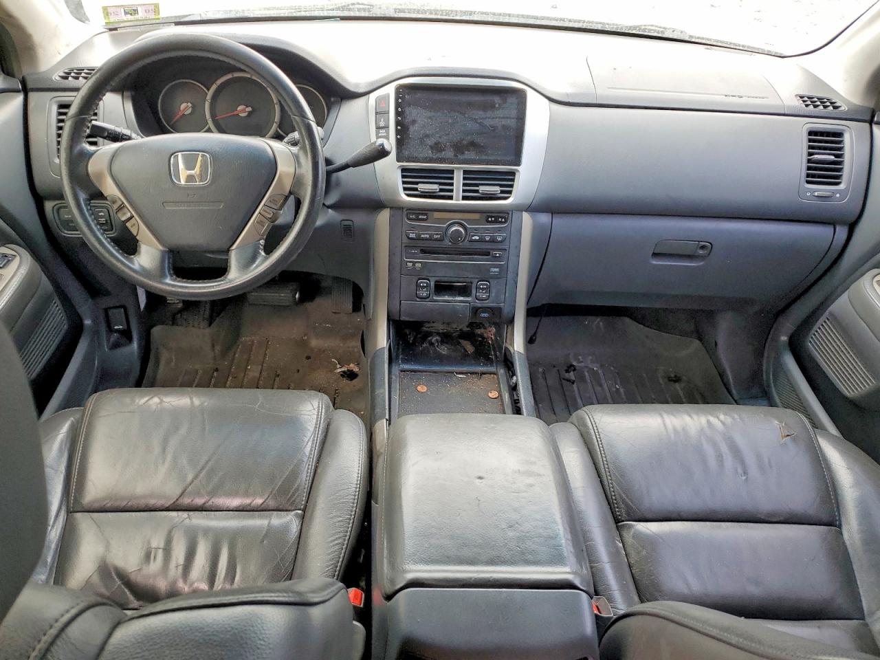 2006 Honda Pilot Ex Black vin: 2HKYF18676H539016
