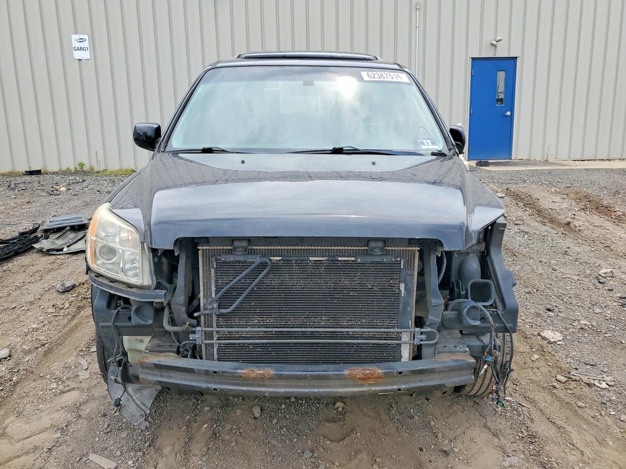2006 Honda Pilot Ex Black vin: 2HKYF18676H539016