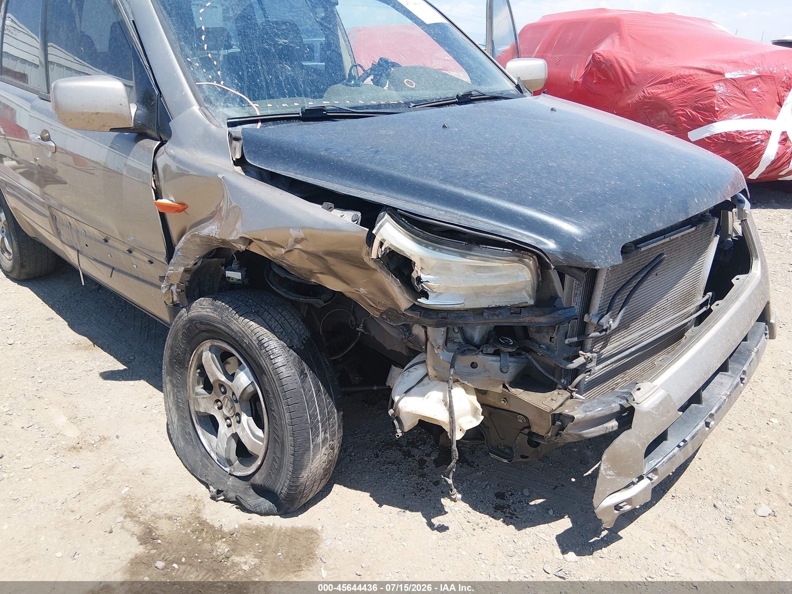 2006 Honda Pilot Ex-l Tan vin: 2HKYF18676H558861