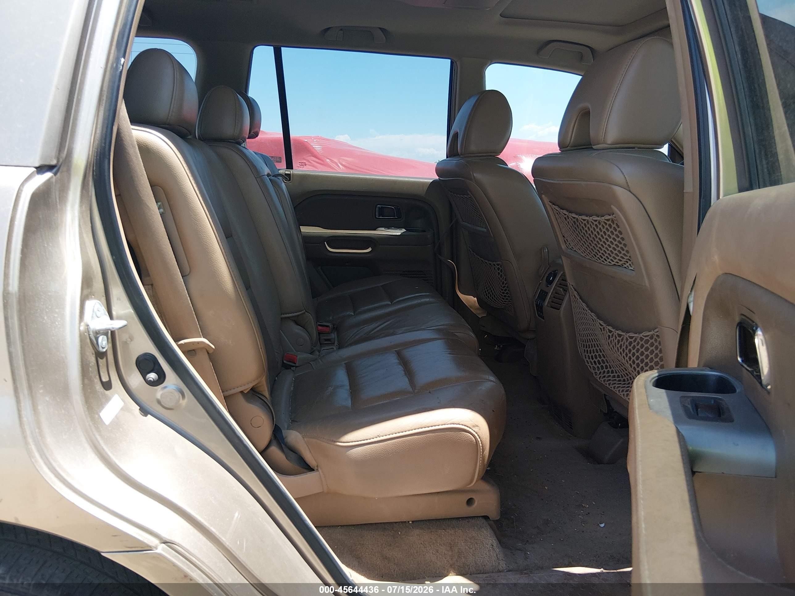 2006 Honda Pilot Ex-l Tan vin: 2HKYF18676H558861