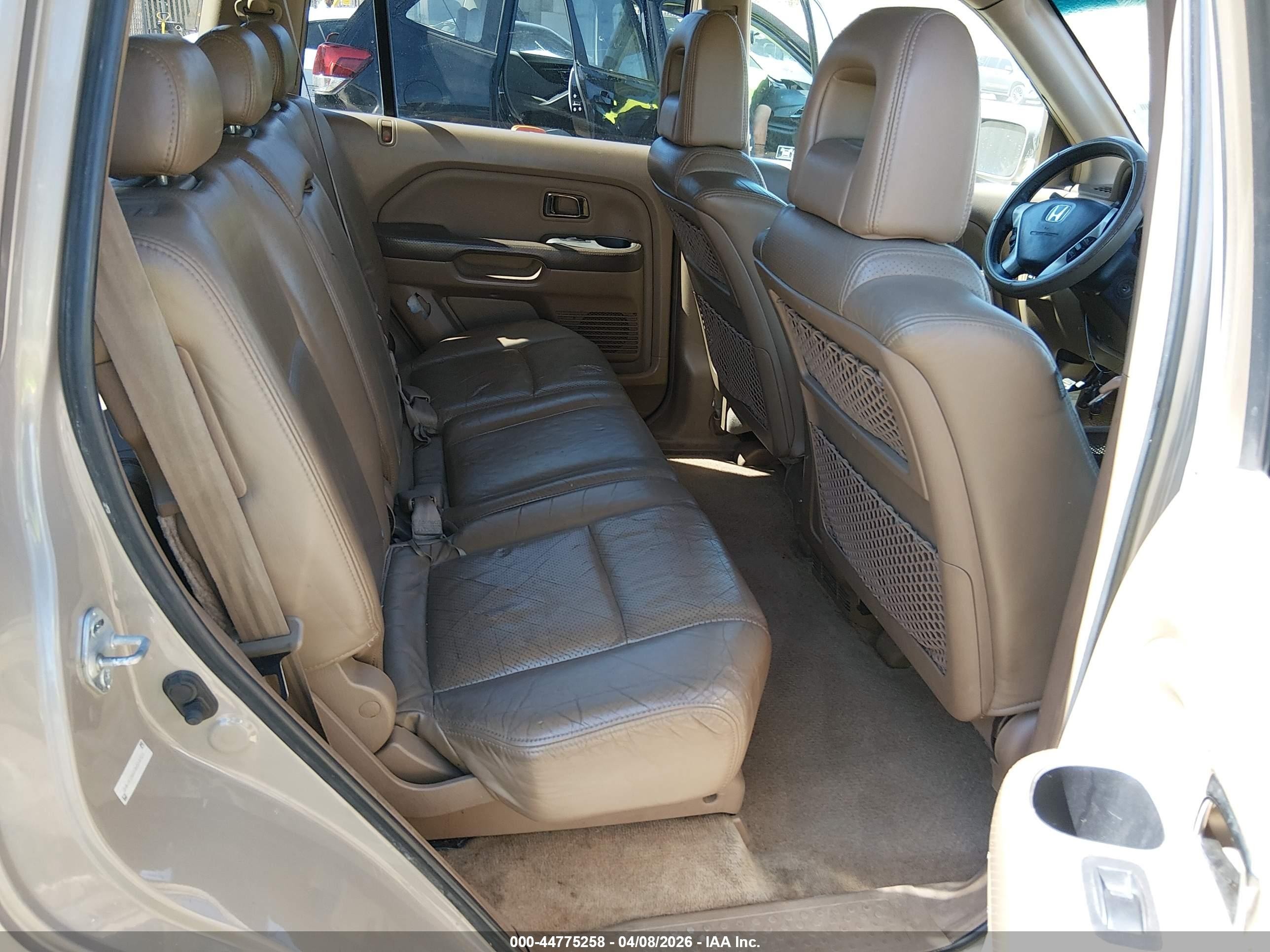 2003 Honda Pilot Ex-l Gold vin: 2HKYF18683H554720