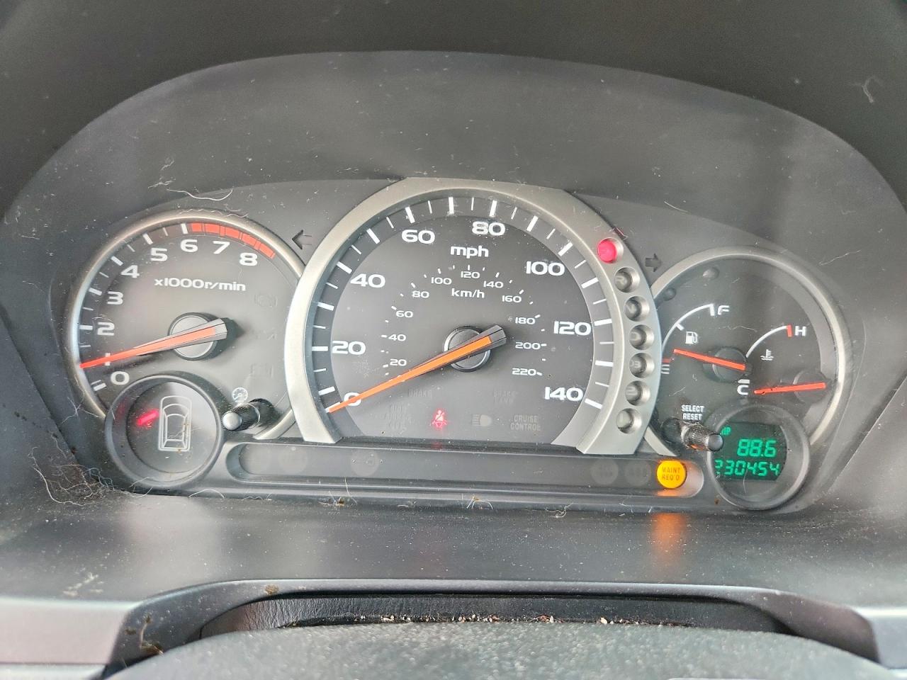 2003 Honda Pilot Exl Red vin: 2HKYF18683H595462