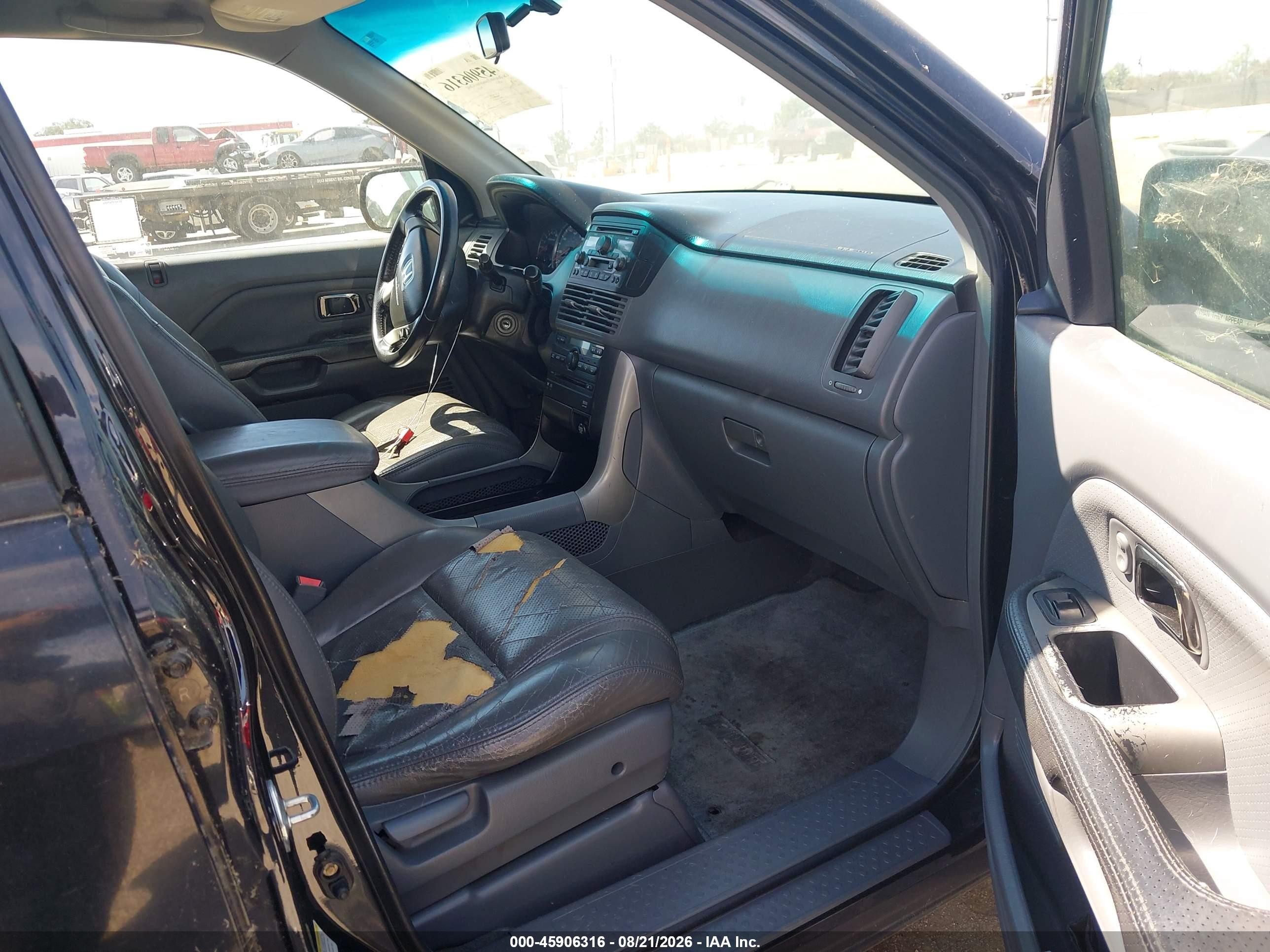 2003 Honda Pilot Exl Black vin: 2HKYF18683H618674
